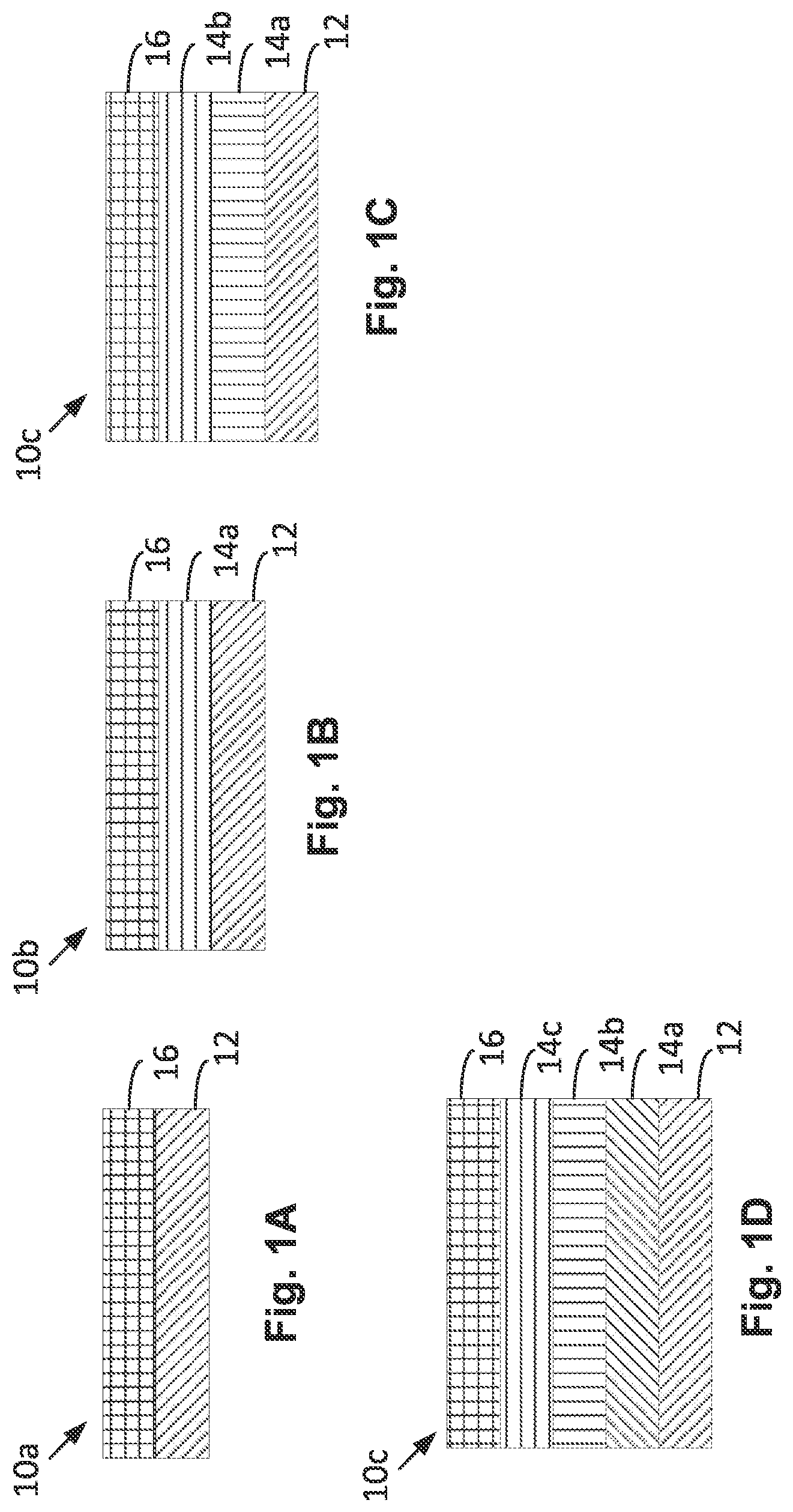 Patent US12376644 — Layered materials, methods of making, methods of use, and articles incorporation the layered materials — Figure 1