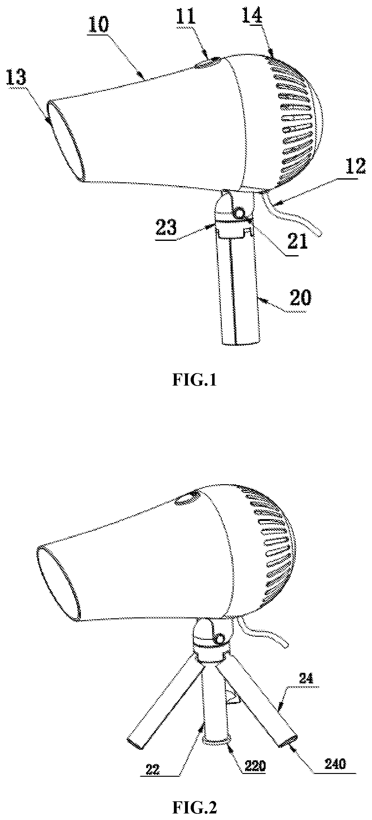 Patent US12376659 — Convenient hair dryer — Figure 1
