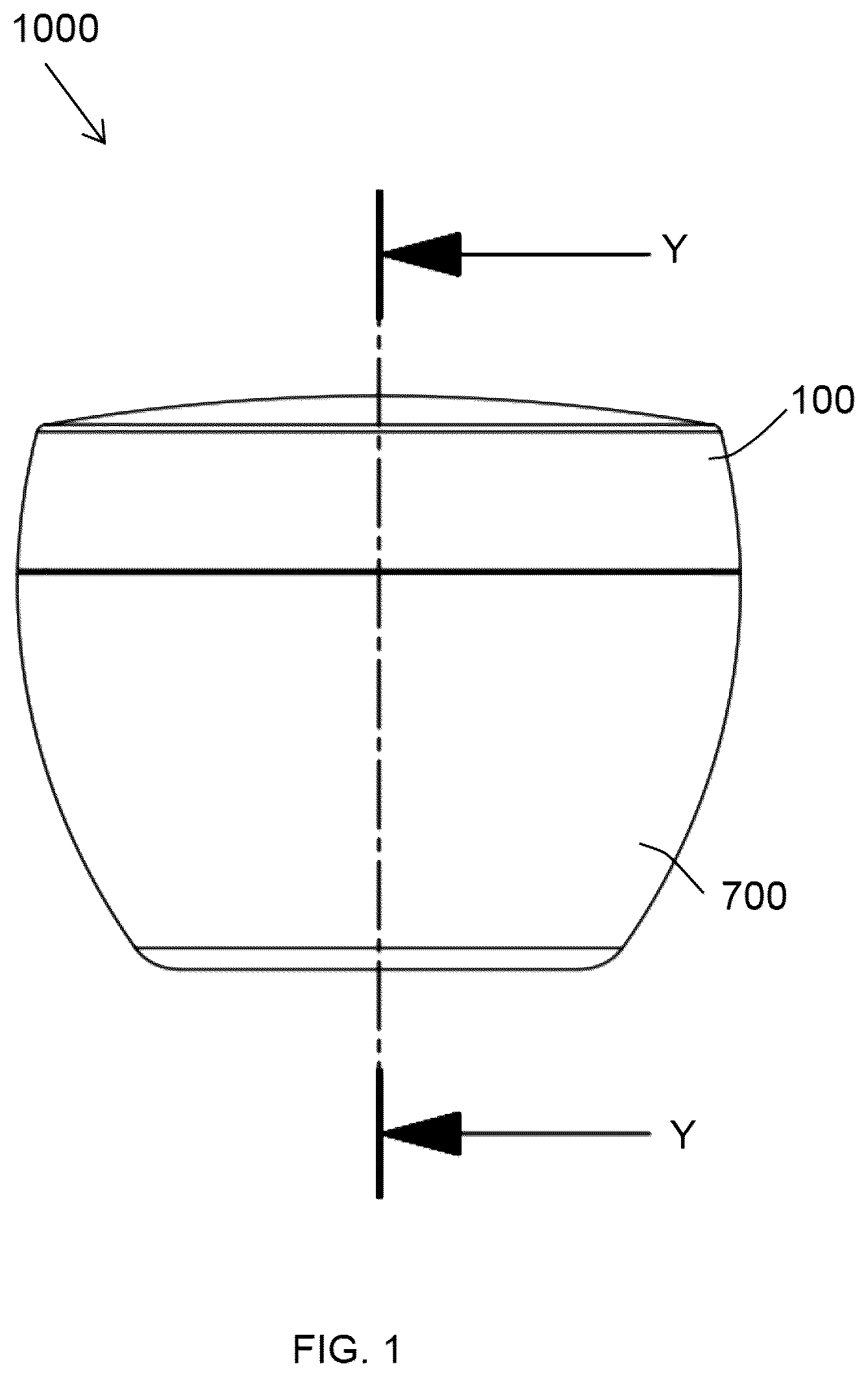 Patent US12376663 — Cosmetic package for discharging a powder product — Figure 1