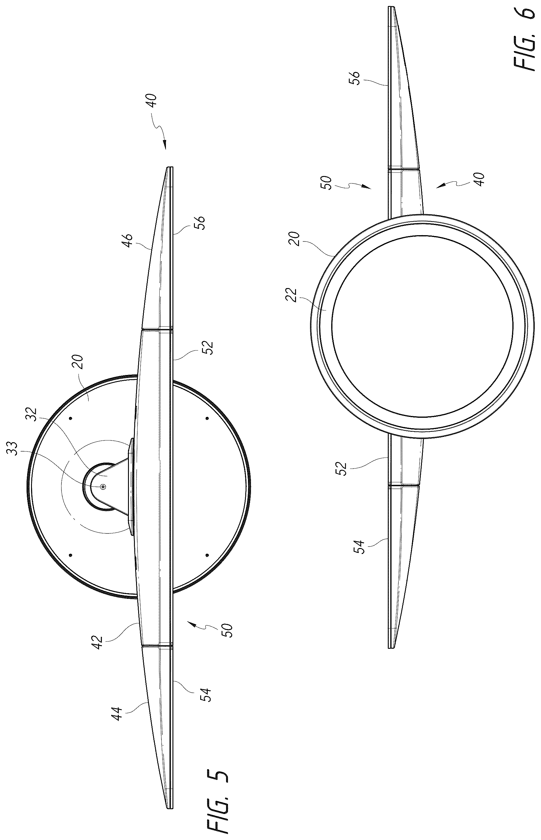 Patent US12376668 Figure 4 – Vanity mirror with second mirror assembly magnetically attached thereto