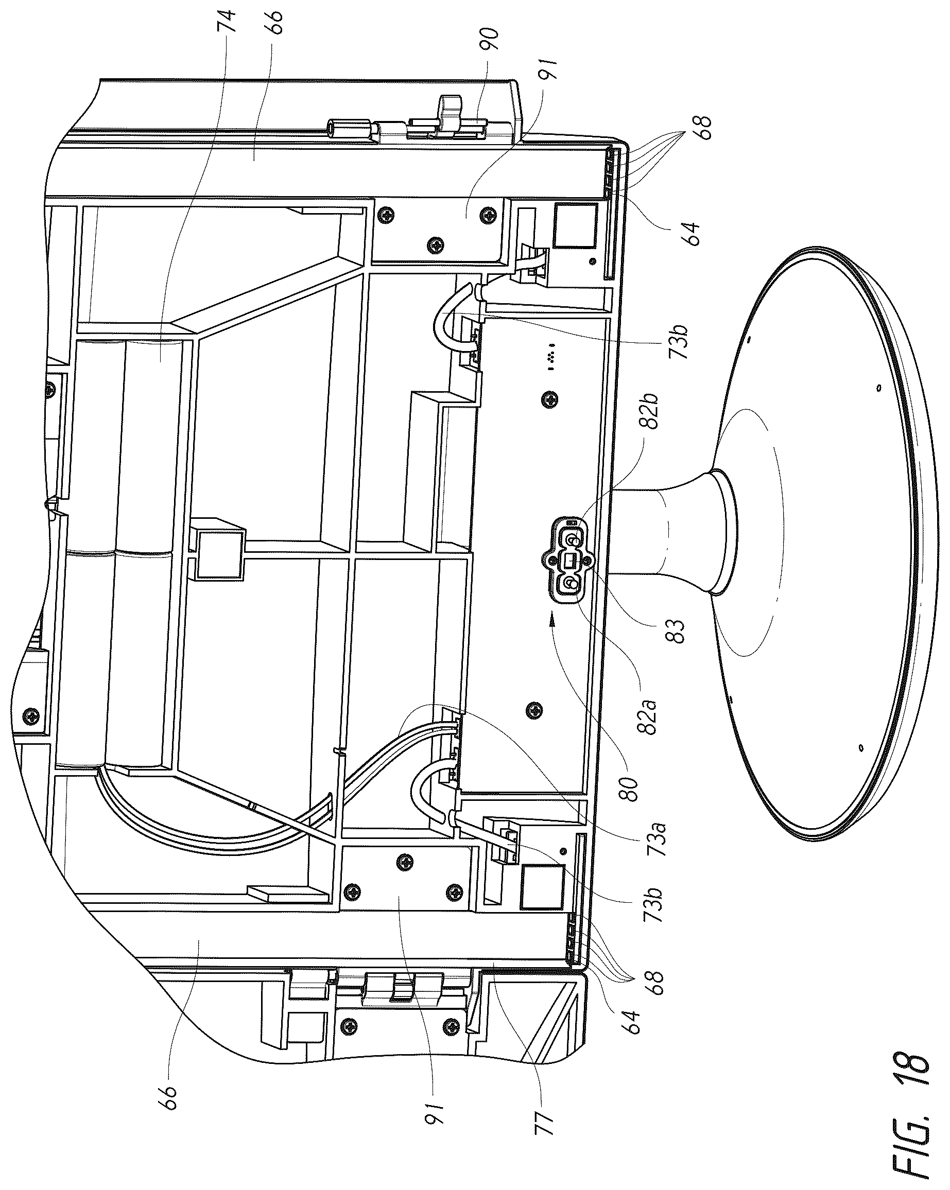 Patent US12376668 Figure 17 – Vanity mirror with second mirror assembly magnetically attached thereto