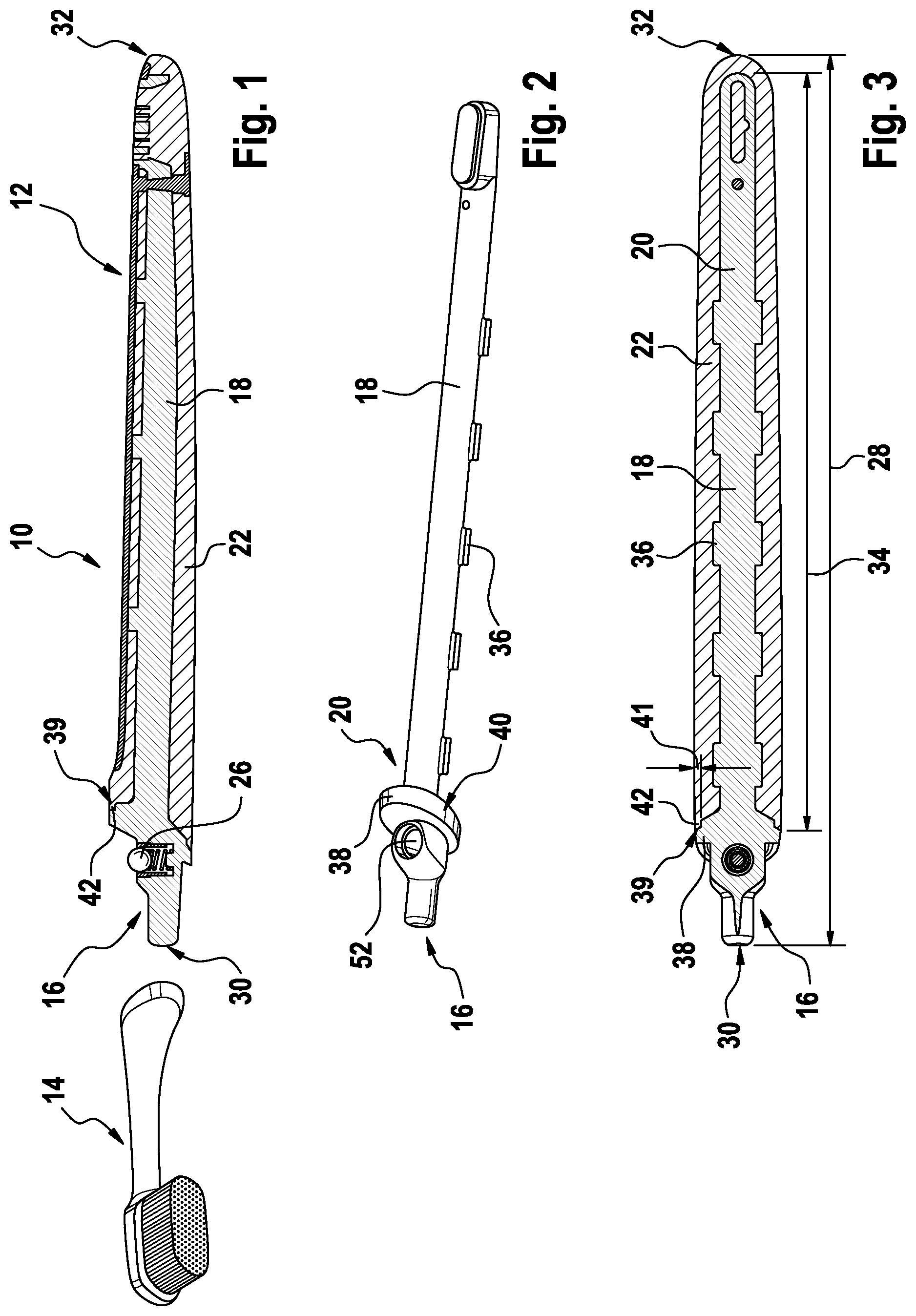 Patent US12376671 — Handle for a personal care implement and personal care implement — Figure 1