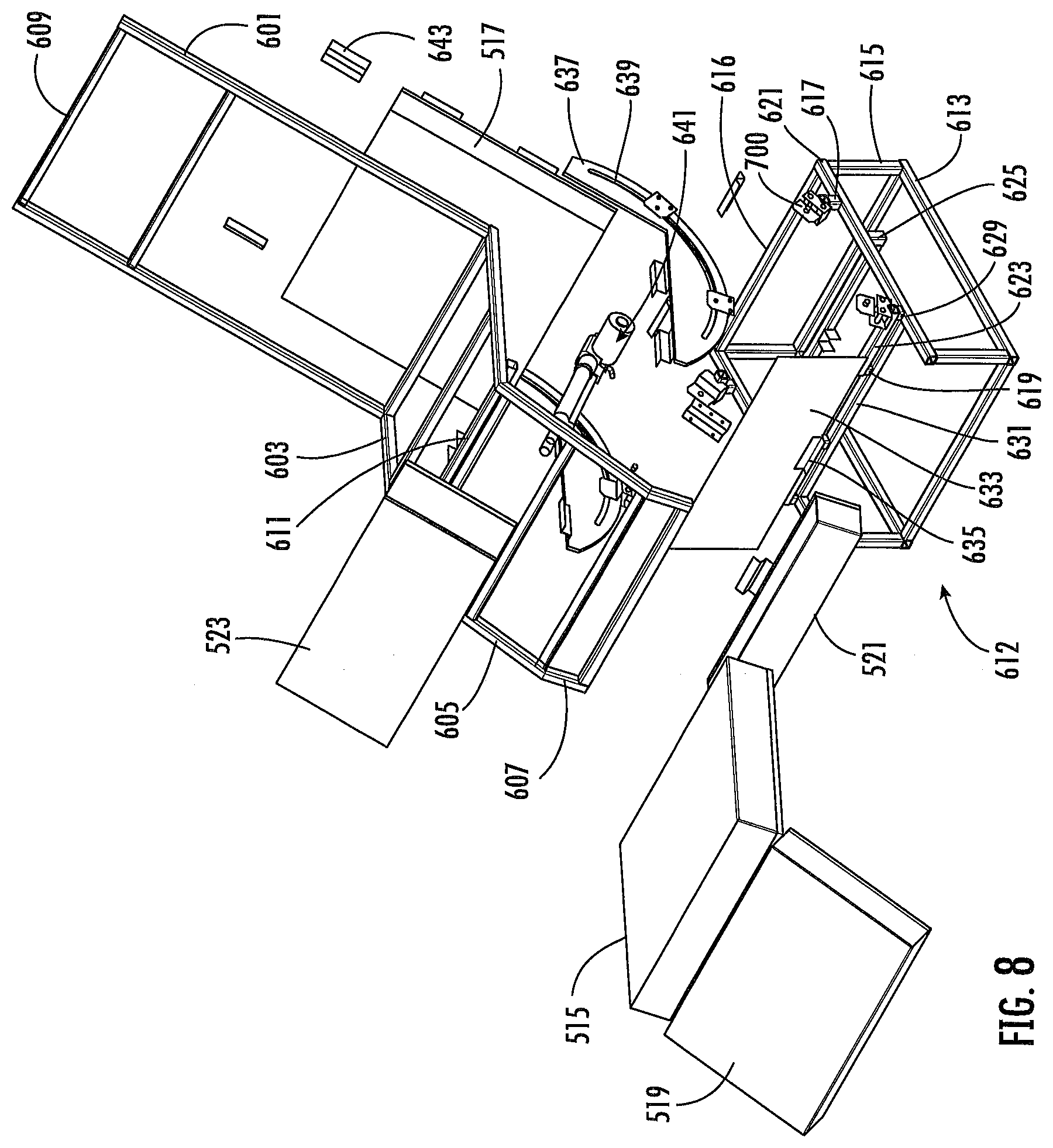 Patent US12376678 Figure 12 – Locker with reclining seat and roll-up door