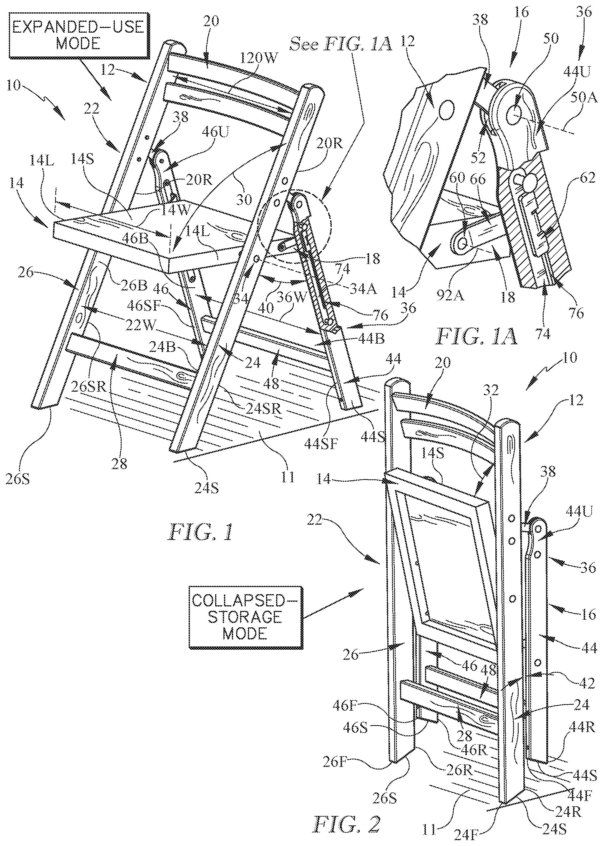 Patent US12376680 — Foldable chair — Figure 1
