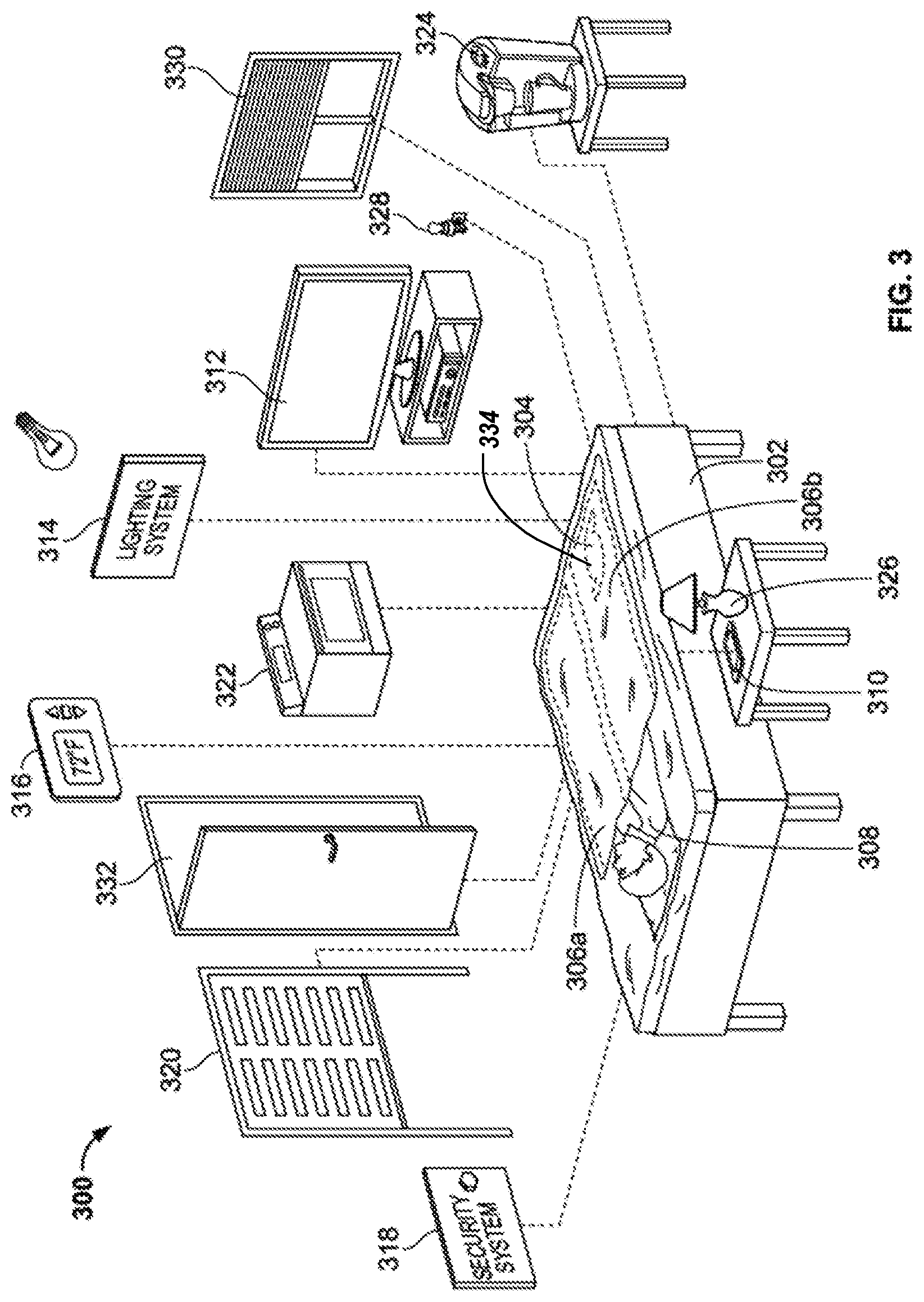 Patent US12376686 Figure 3 – Diagnostics of bed and bedroom environment