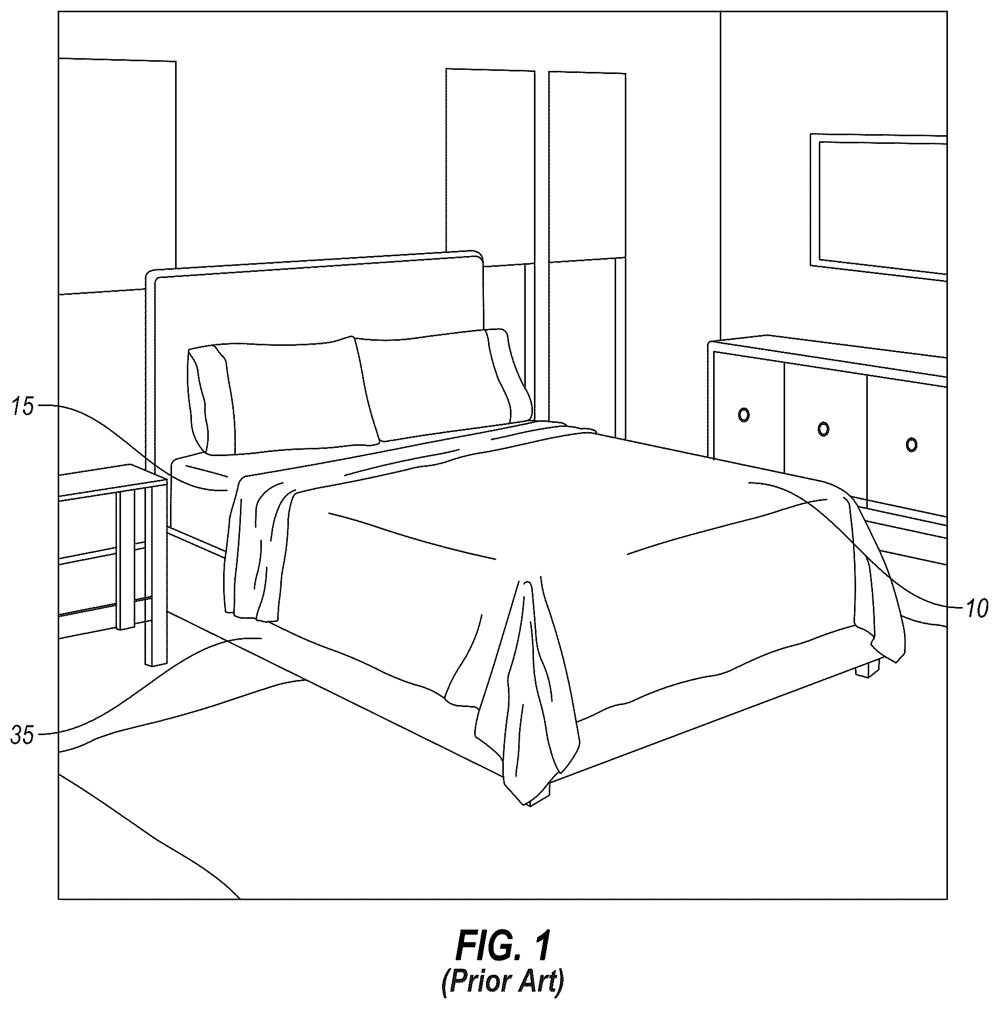 Patent US12376692 — Mattress covers and methods of manufacture — Figure 1