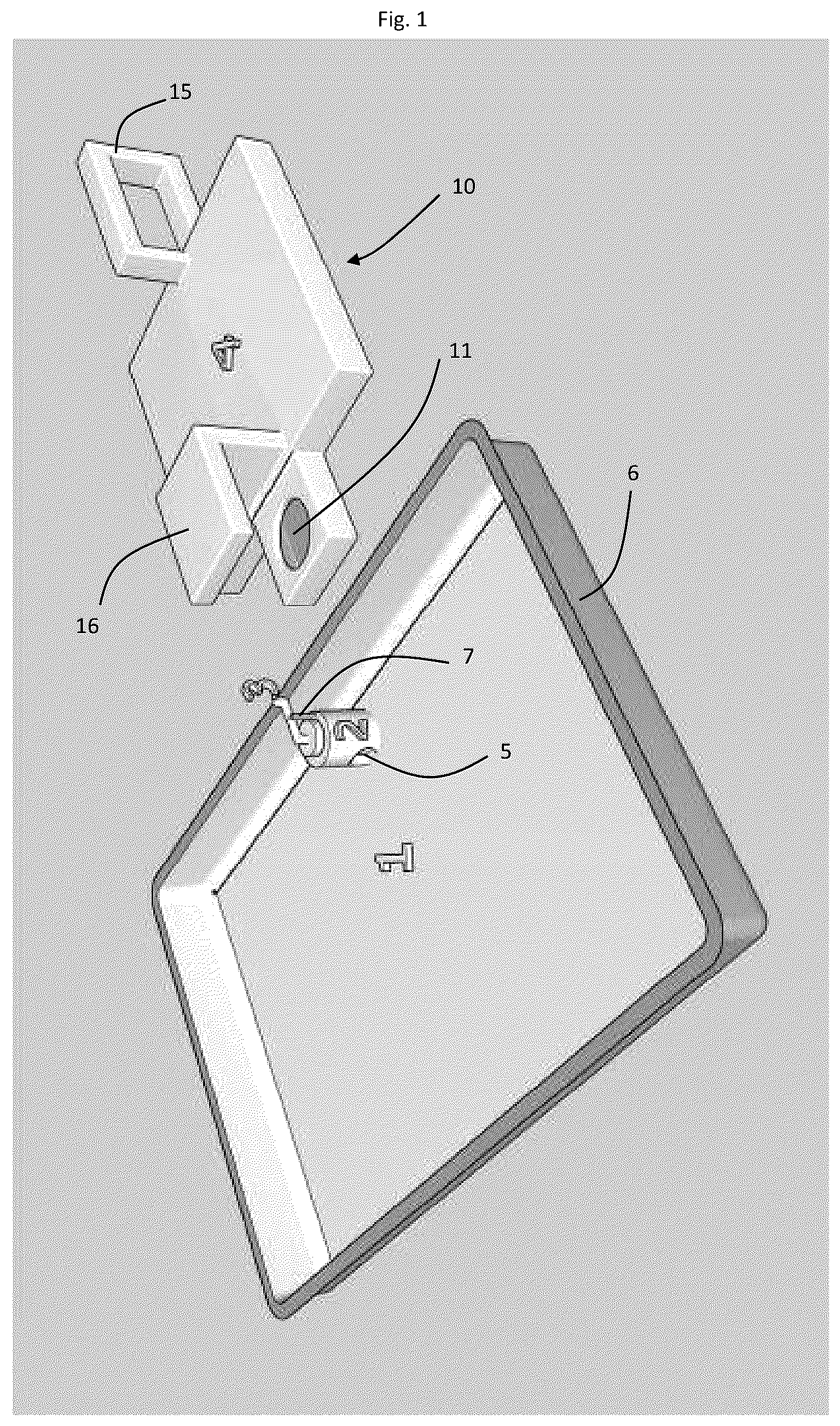 Patent US12376699 — Baking or roasting pan for an oven — Figure 1