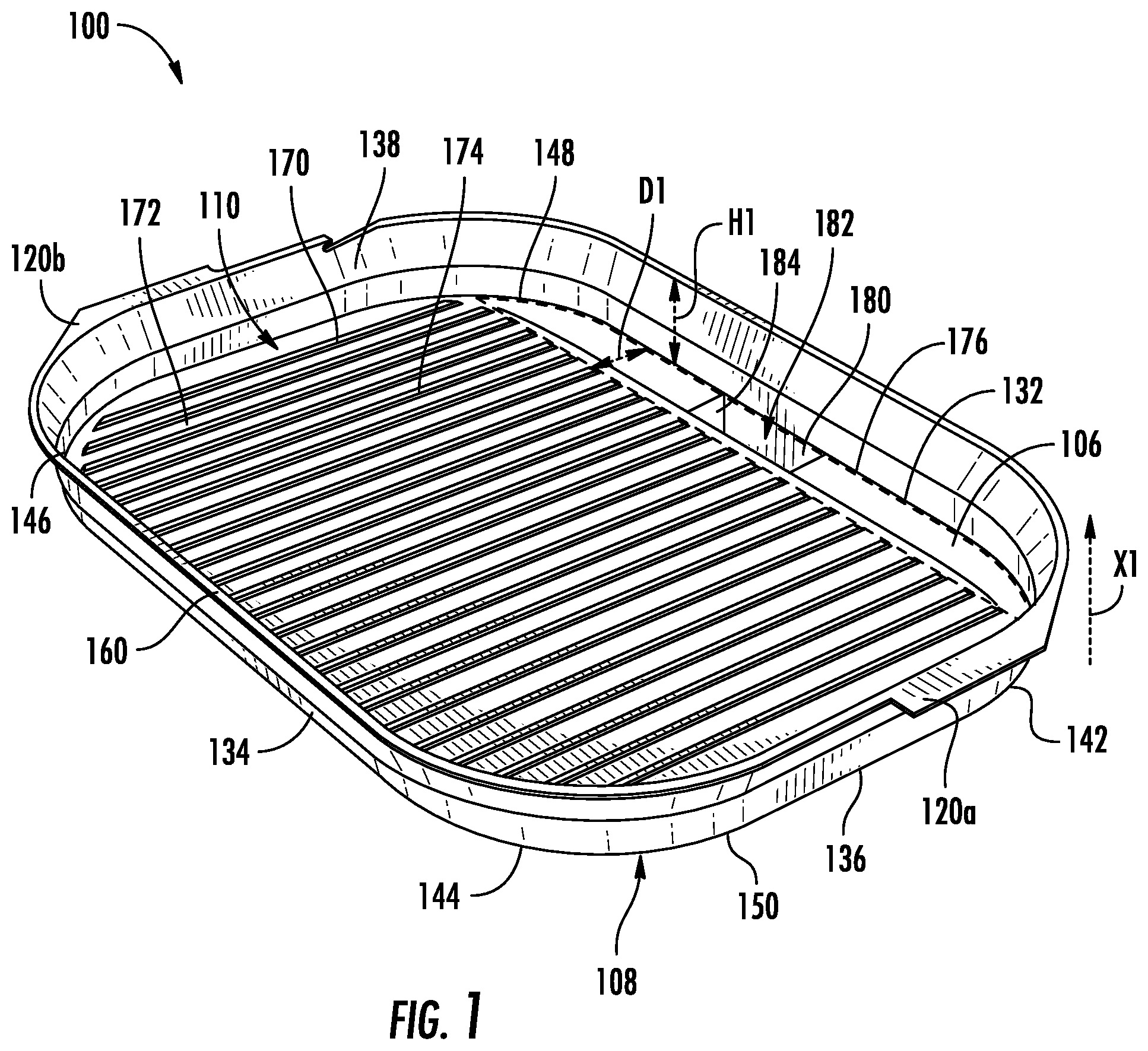 Patent US12376703 — Grease trap — Figure 1