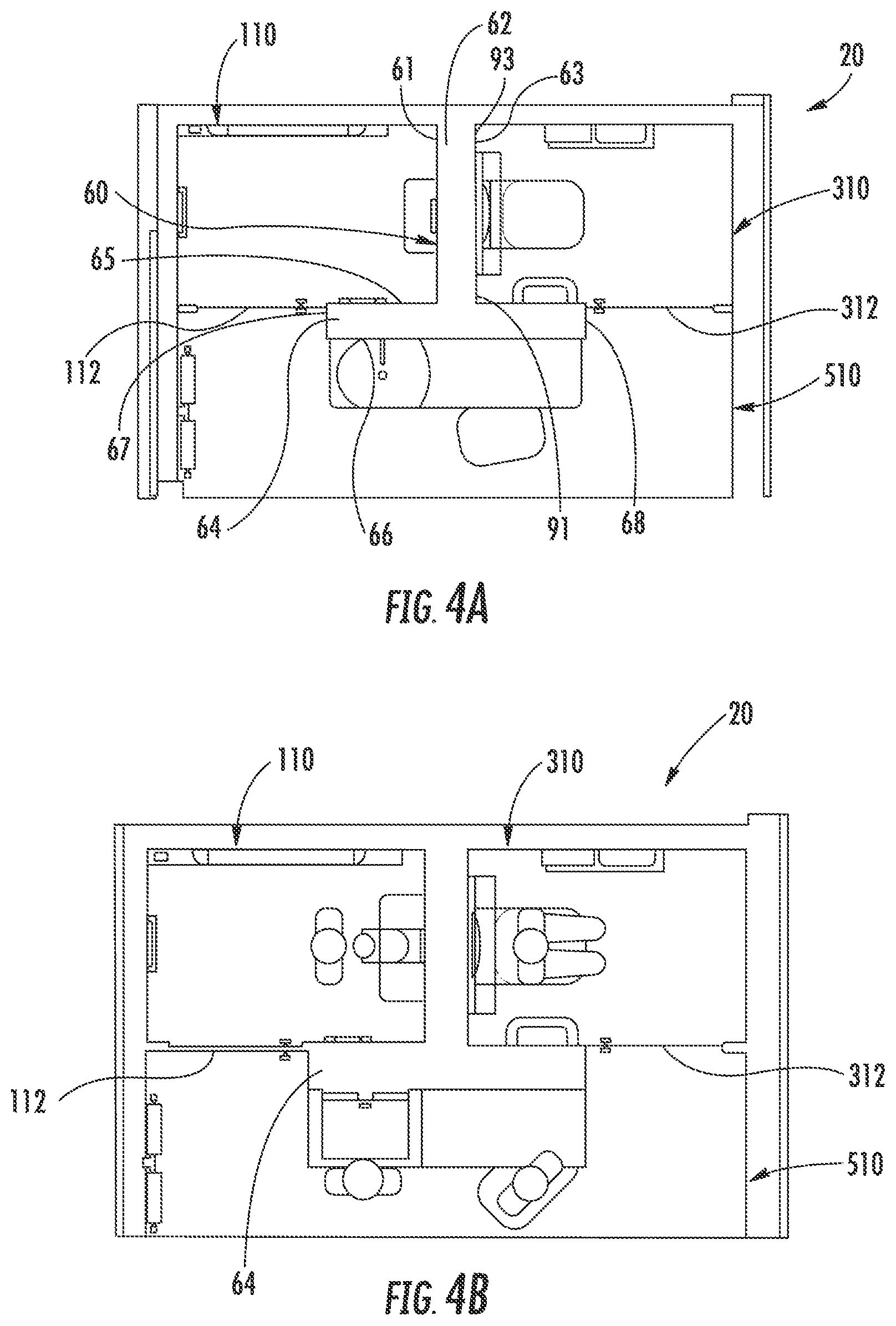 Patent US12376709 Figure 4 – Bathroom fixtures and components
