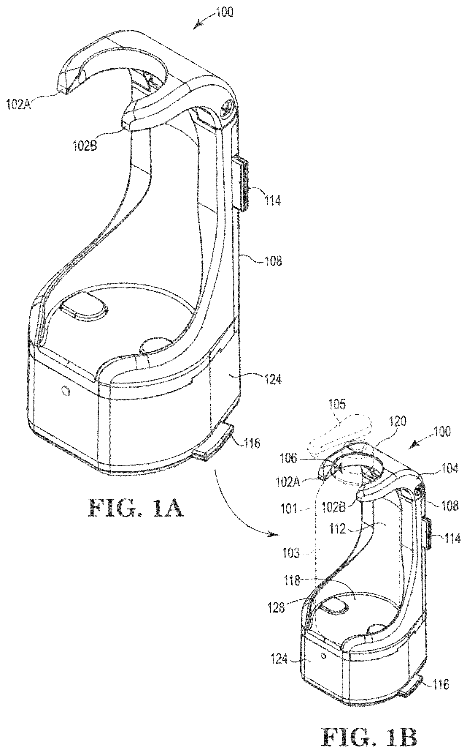 Patent US12376711 — Product dispenser holder with compliance module — Figure 1