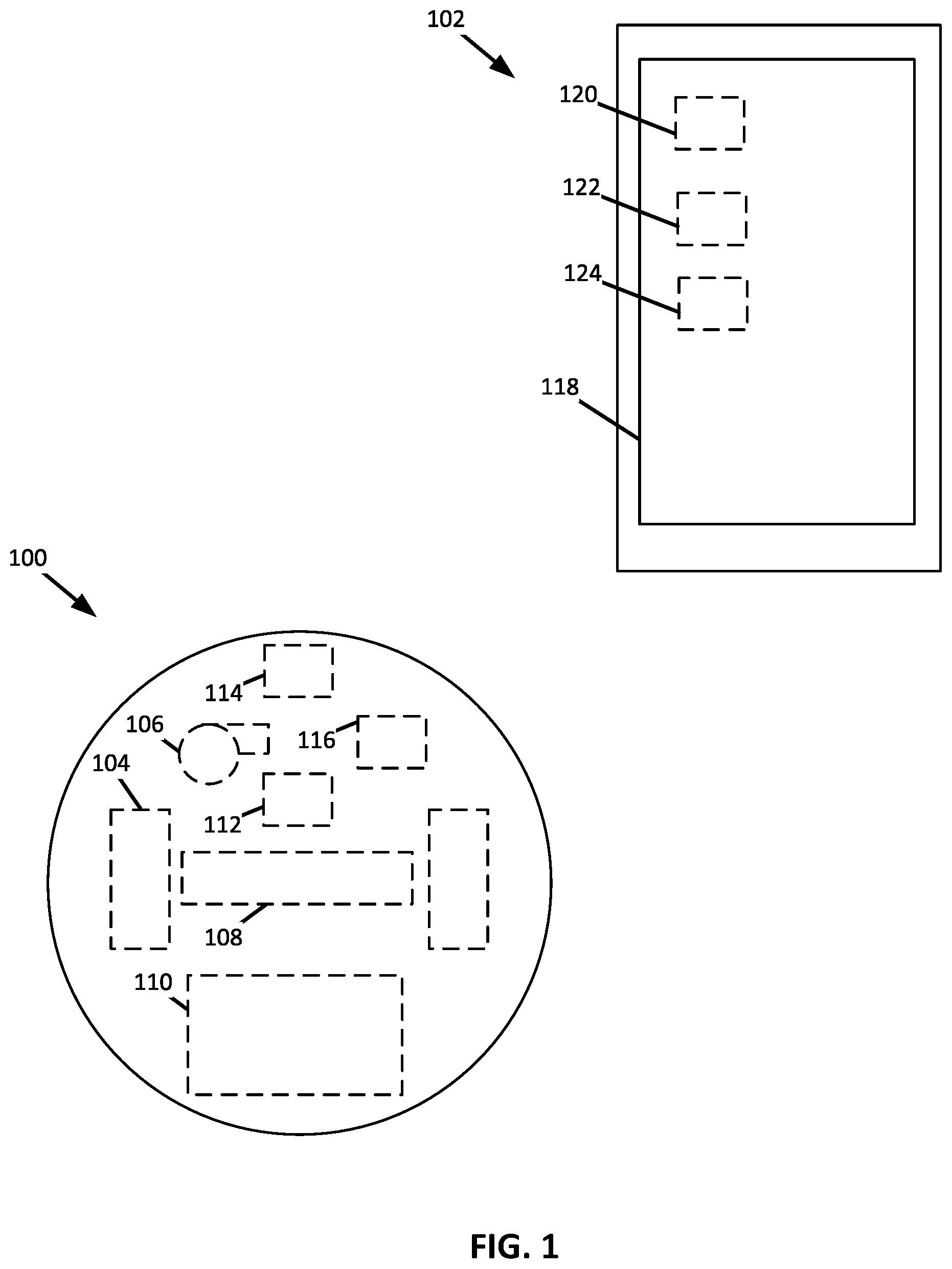 Patent US12376722 Figure 1 – Robotic cleaner