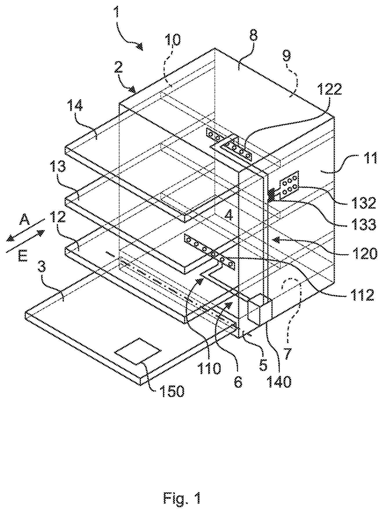 Patent US12376725 — Dishwasher, method for operating a dishwasher, and computer program product — Figure 1
