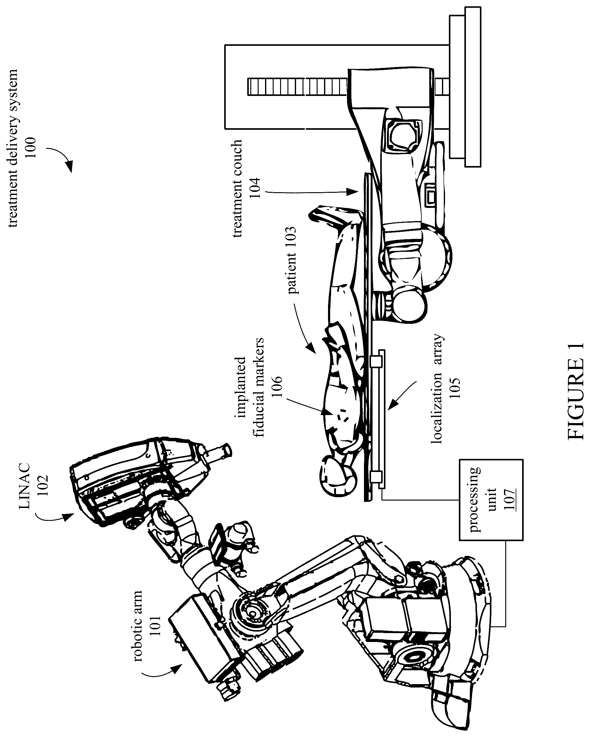 Patent US12376761 — Treatment couch with localization array — Figure 1