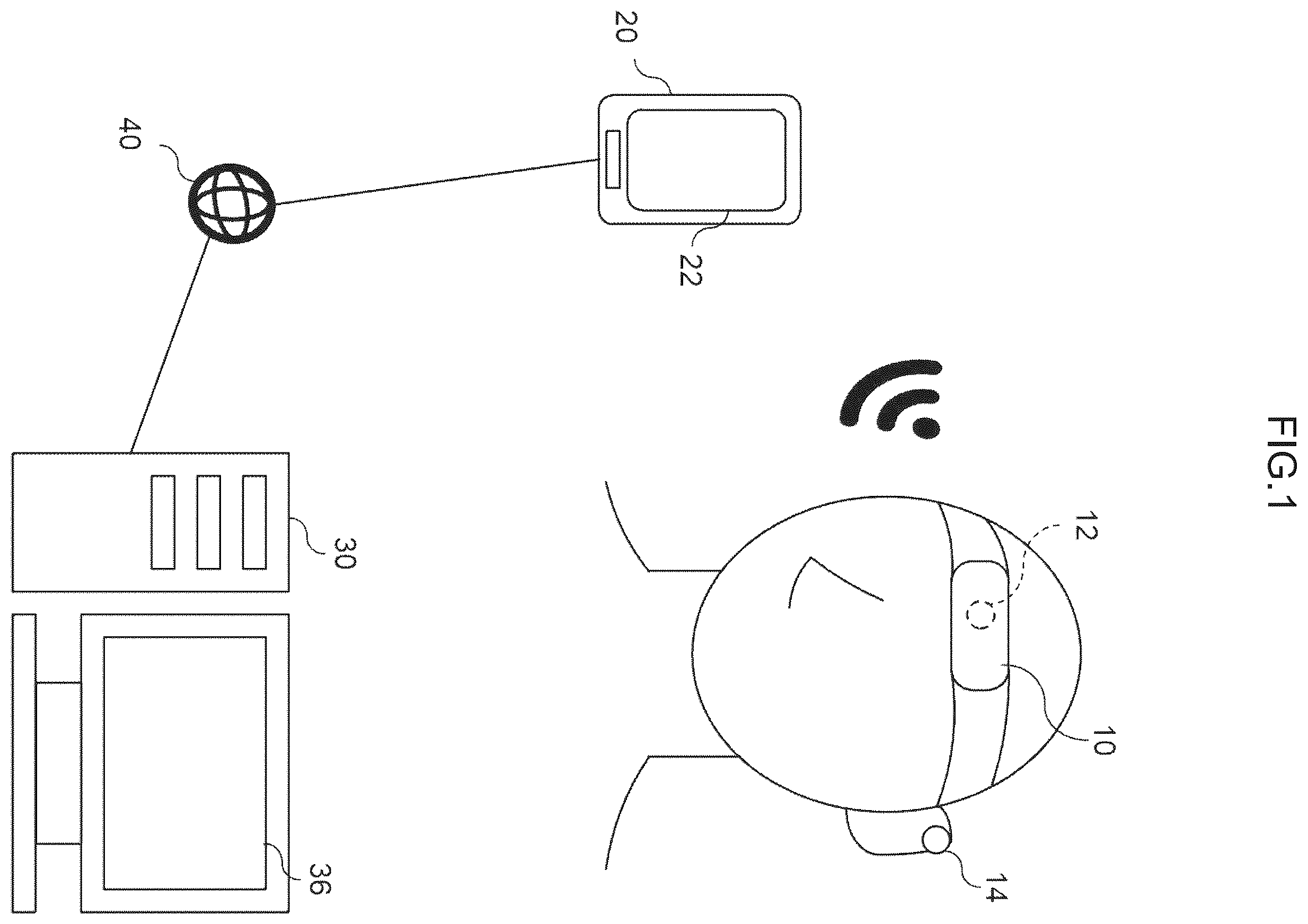 Patent US12376781 — Brain wave analysis device, brain wave analysis system, and brain wave analysis program — Figure 1