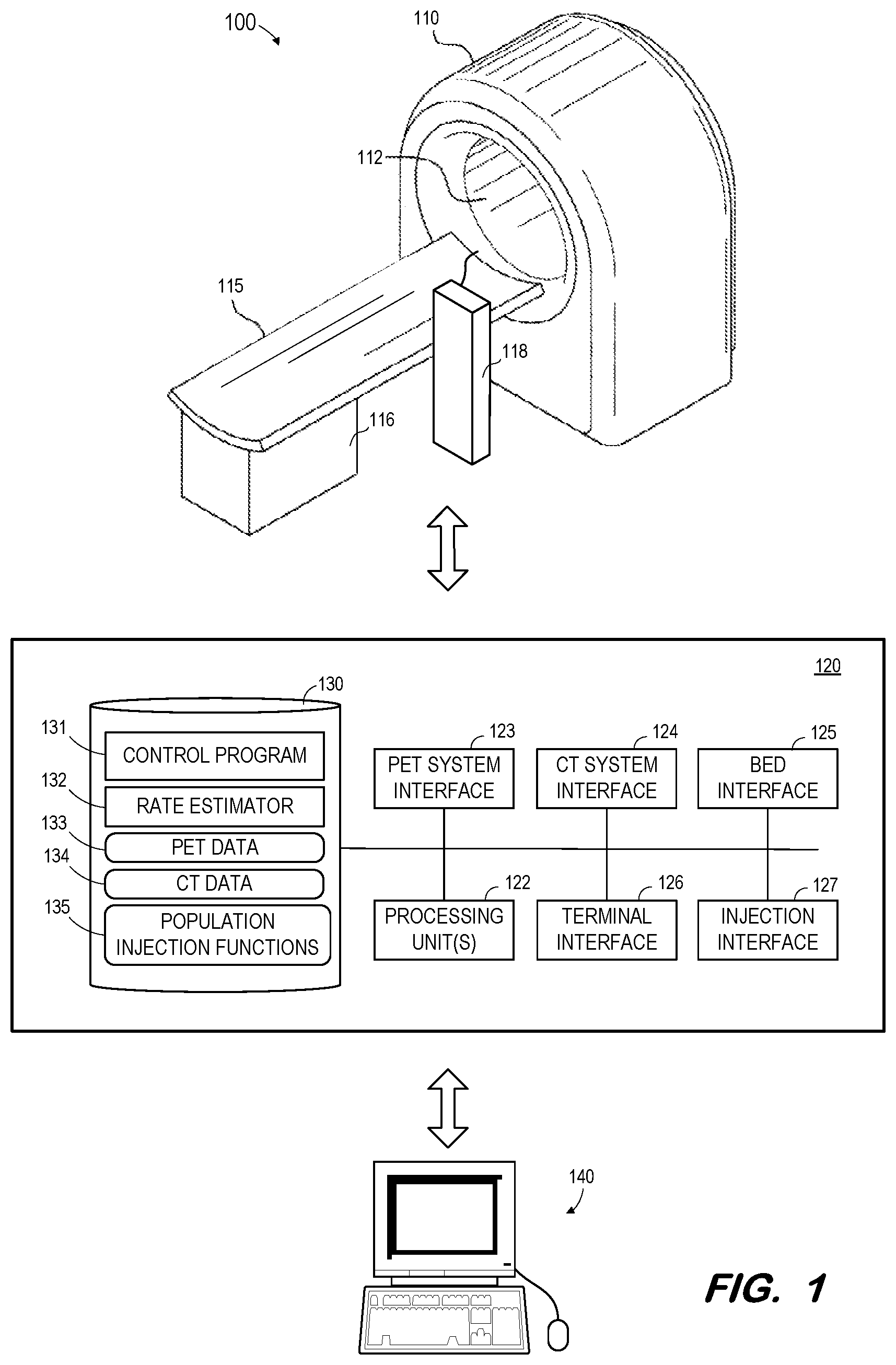 Patent US12376806 — Determination of metabolic rate from static pet scan — Figure 1