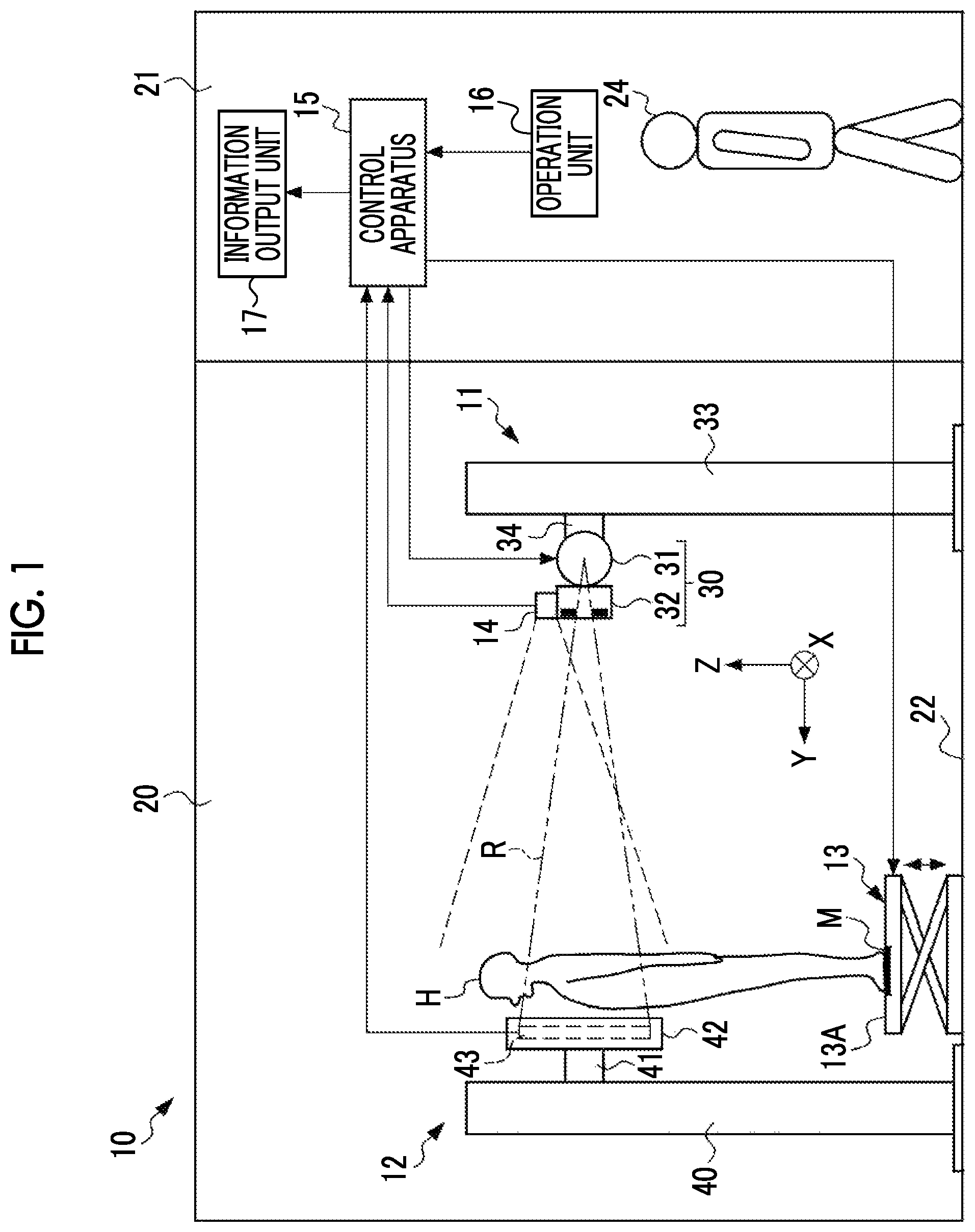 Patent US12376808 — Radiography system and control method of the same — Figure 1