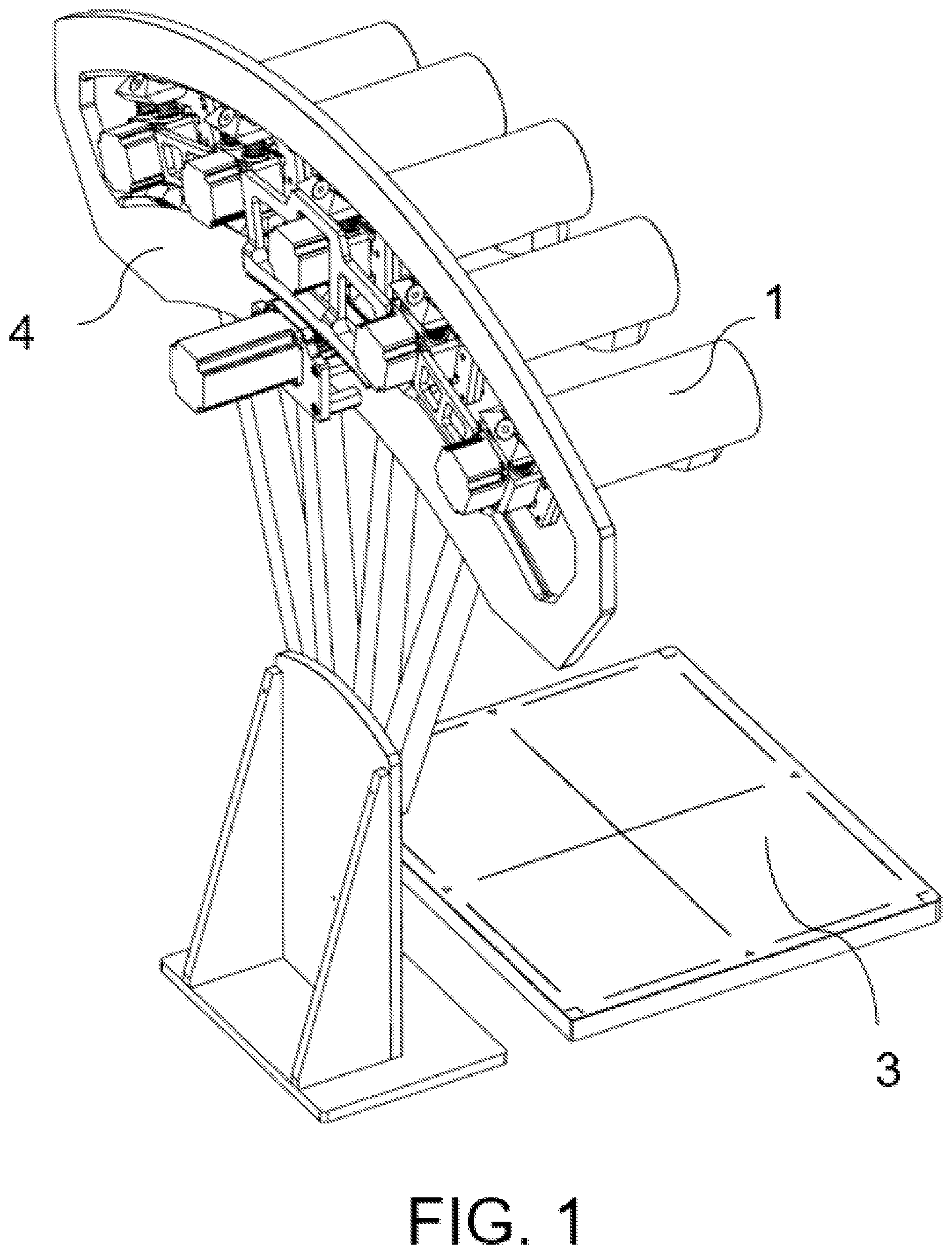 Patent US12376815 — Artificial intelligence based diagnosis with multiple pulsed x-ray source-in-motion tomosynthesis imaging system — Figure 1