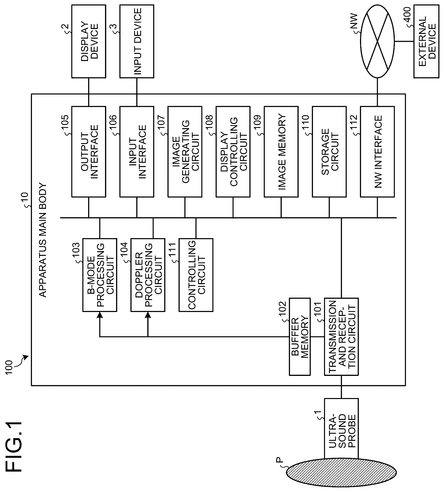 Patent US12376830 — Medical image diagnosis apparatus, medical information processing apparatus, and medical image processing method — Figure 1