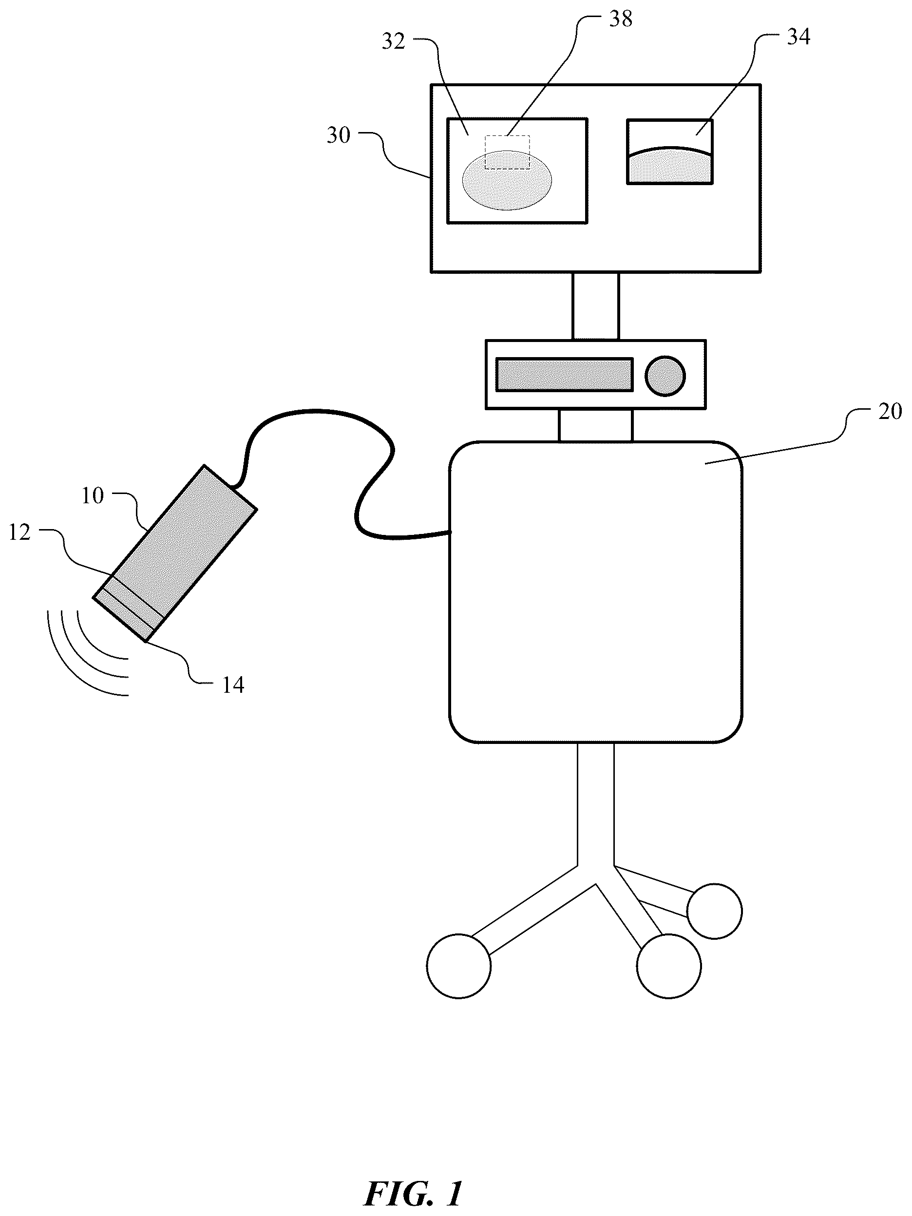 Patent US12376831 — Ultrasound system with high frequency detail — Figure 1