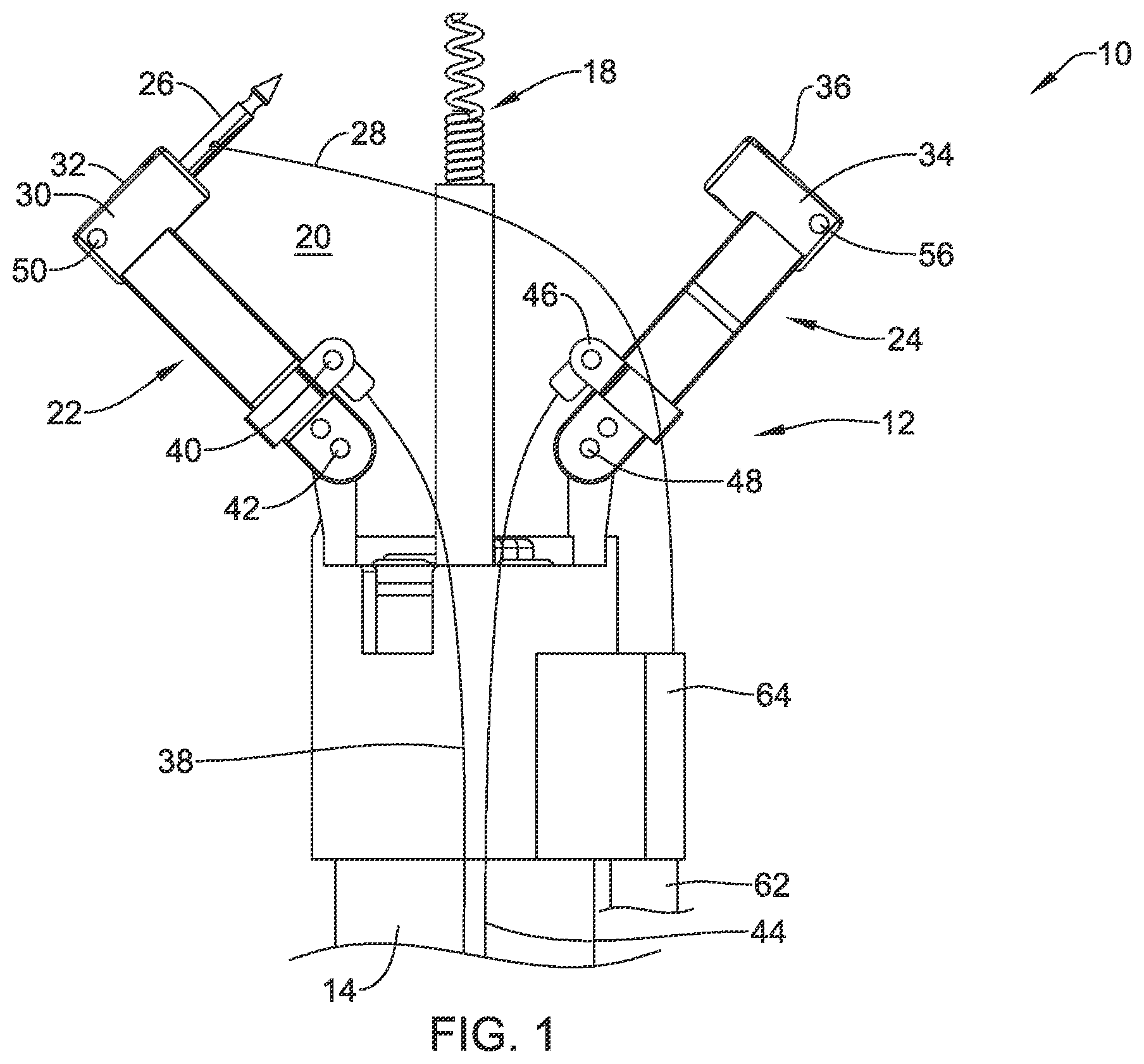 Patent US12376844 Figure 1 – Suture based closure device