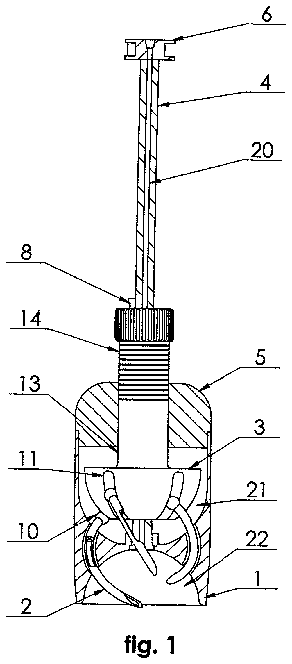 Patent US12376867 — Unit for the reaming of the surface of joint cartilage and of periarticular bone of an acetabulum and femoral head — Figure 1