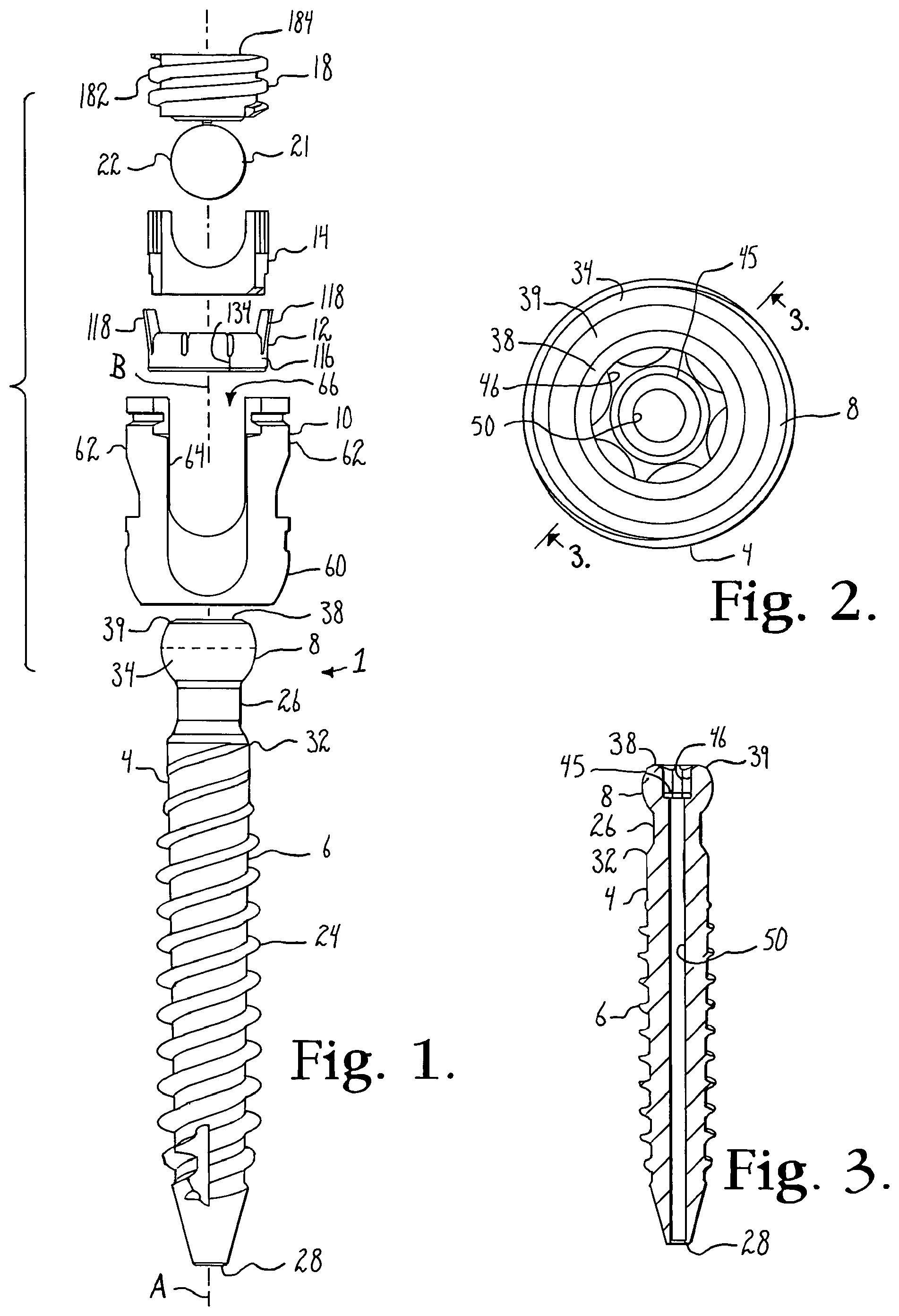 Patent US12376886 — Pivotal bone anchor assembly with retainer pre-positioned in expansion chamber and tool-deployable insert — Figure 1