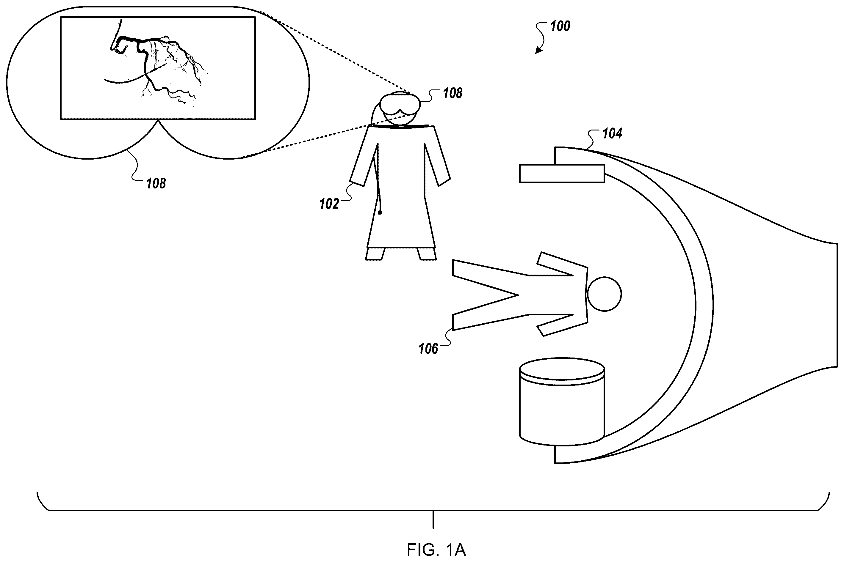 Patent US12376905 — Augmented reality display of surgical imaging — Figure 1