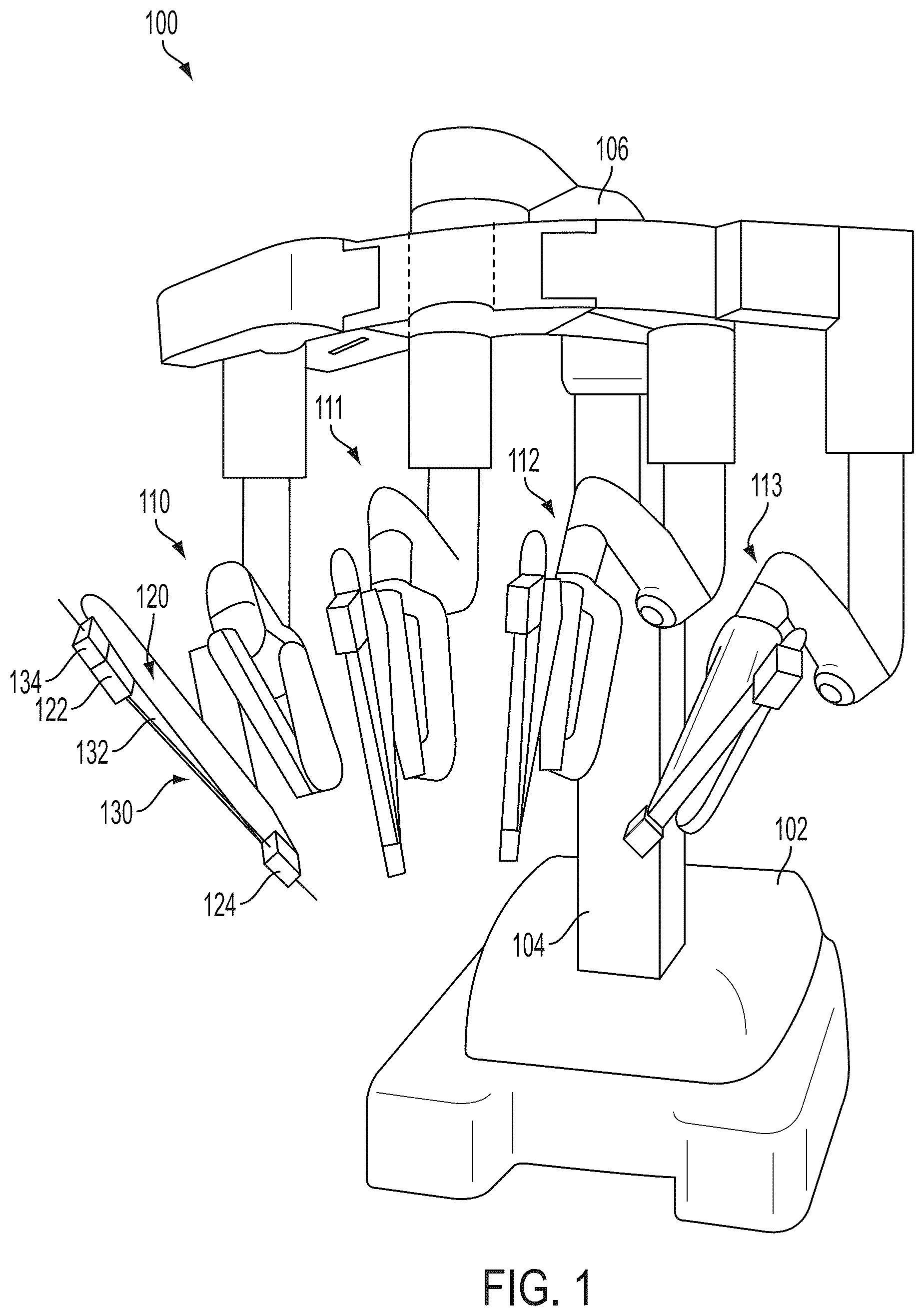 Patent US12376921 — Surgical system with obstacle indication system — Figure 1