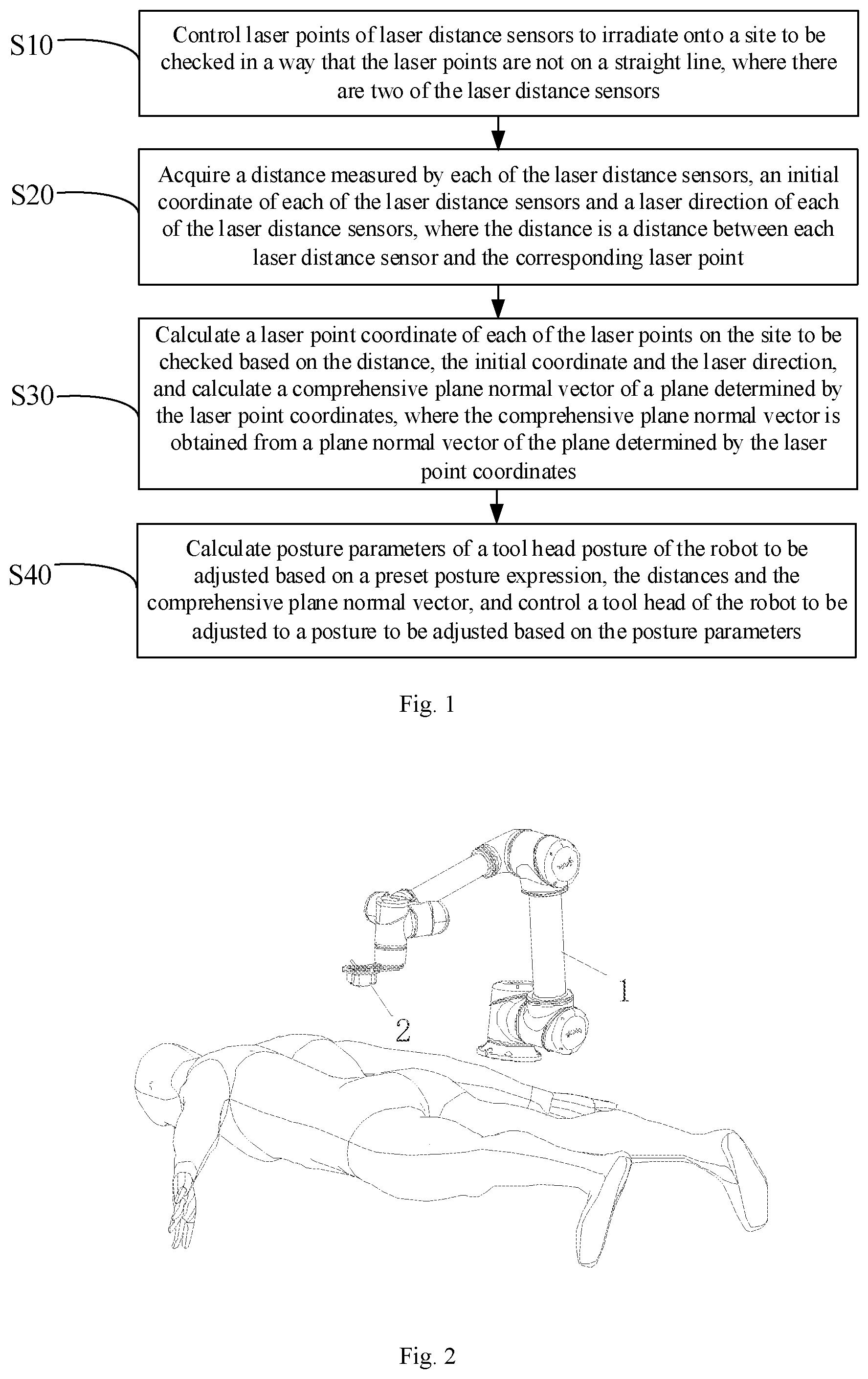 Patent US12376922 Figure 1 – Tool head posture adjustment method, apparatus and readable storage medium