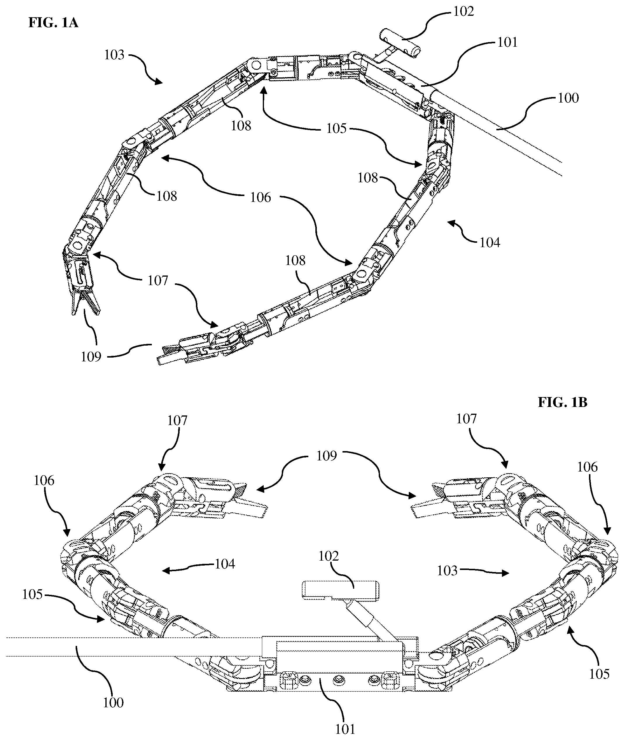 Patent US12376924 — Surgical robotic systems — Figure 1