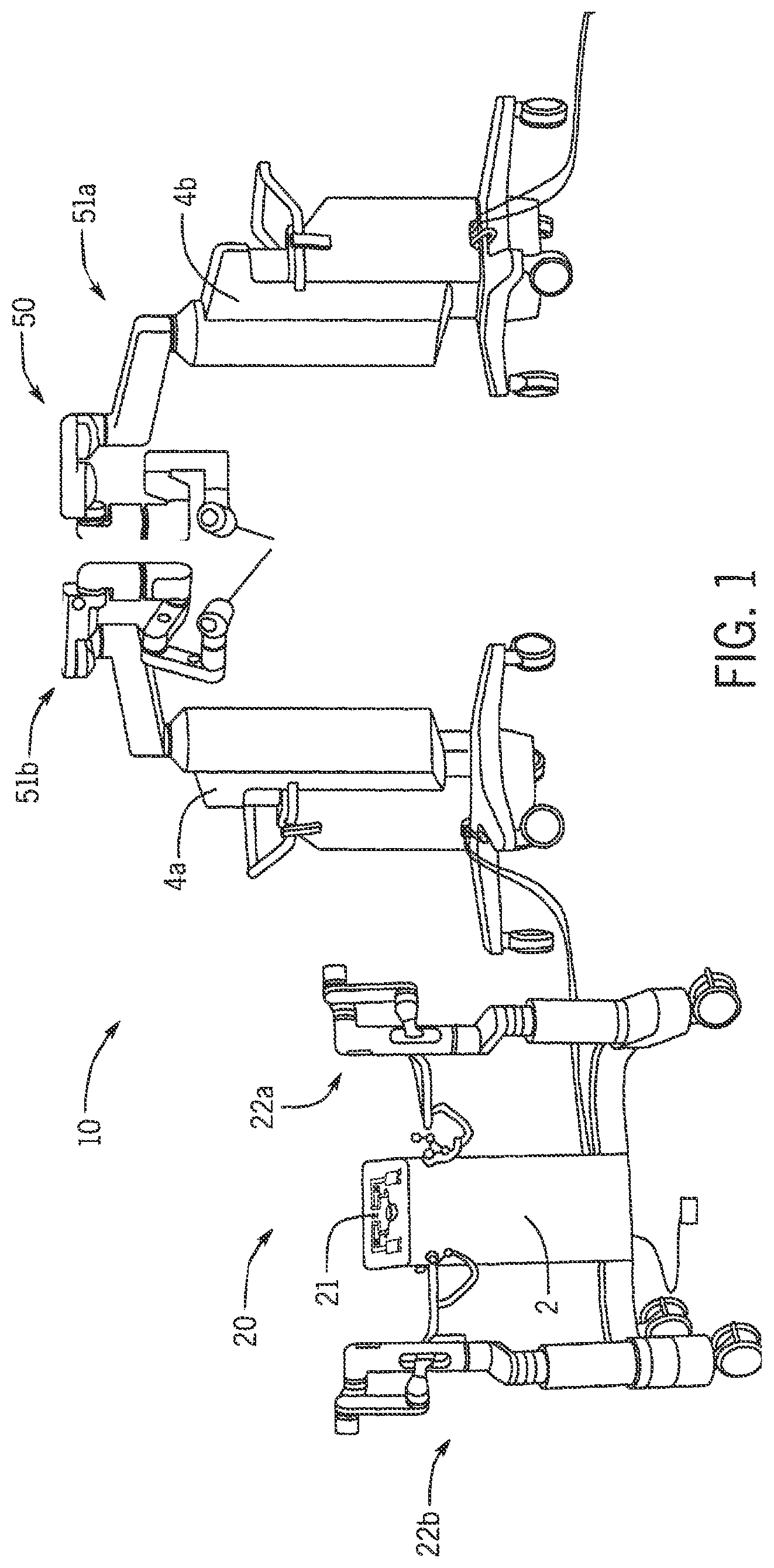 Patent US12376927 Figure 1 – Surgical robot systems comprising robotic telemanipulators and integrated laparoscopy