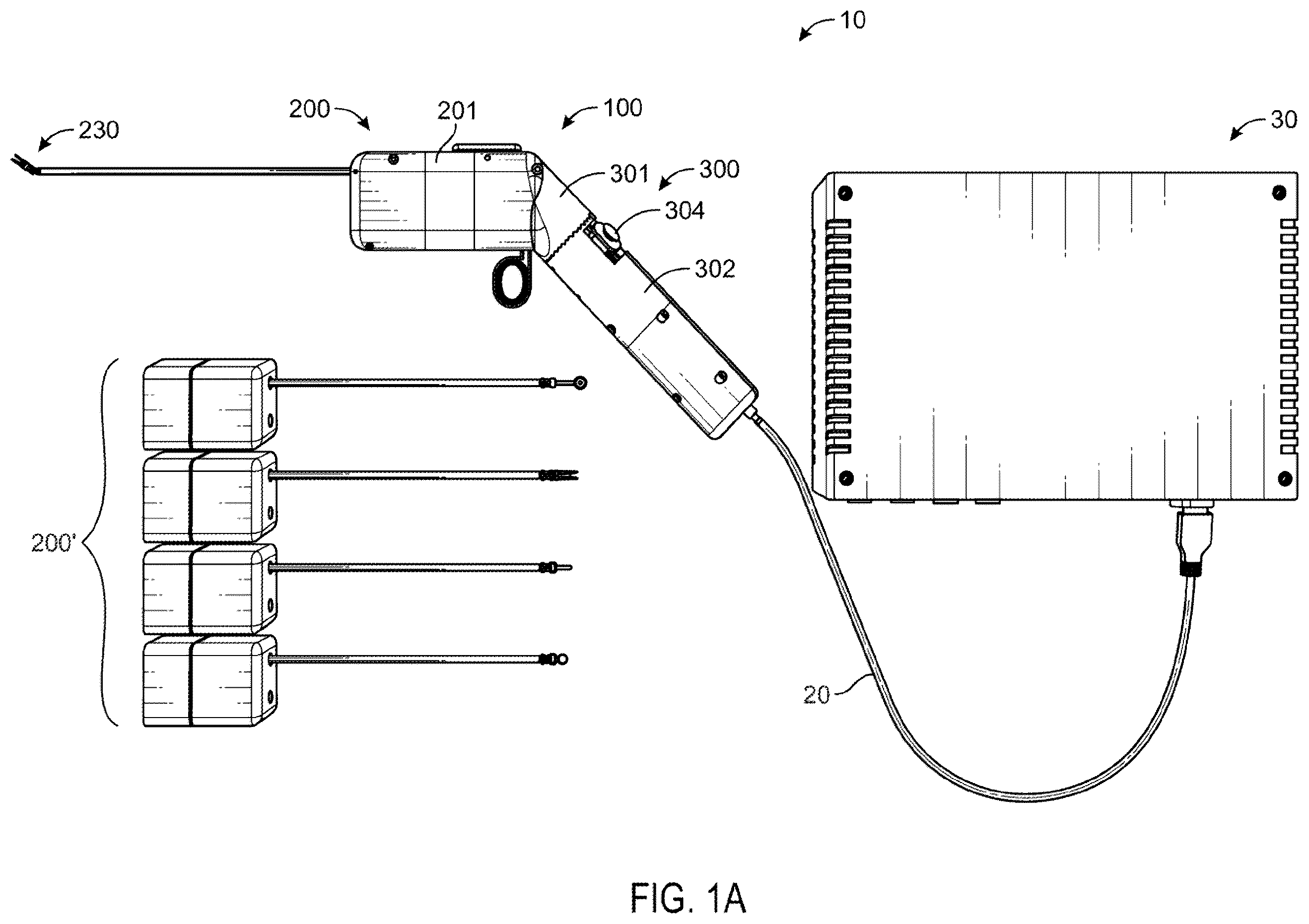 Patent US12376930 Figure 1 – Handheld surgical systems with interchangeable dexterous end-effectors