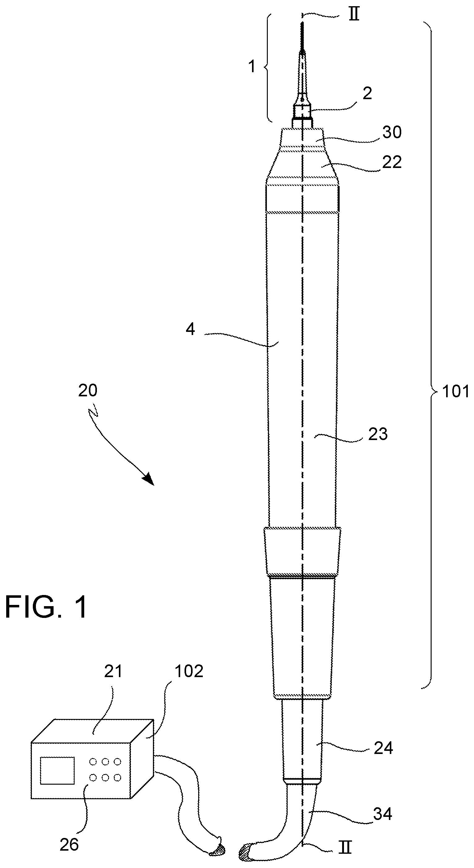 Patent US12376941 — Insert assembly with radiofrequency identifier for medical device — Figure 1