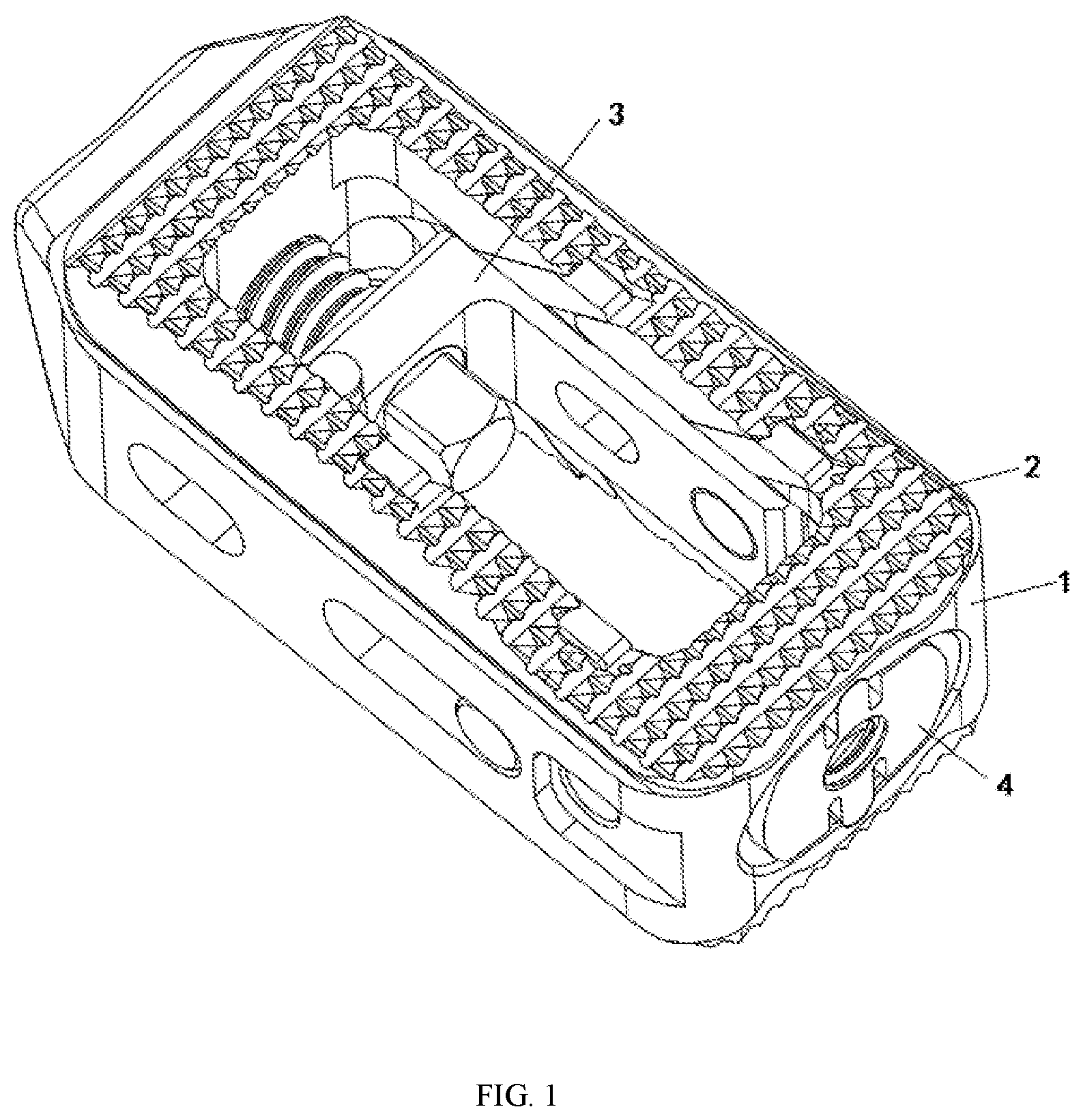 Patent US12376968 — Post-bone-grafting expandable cage — Figure 1