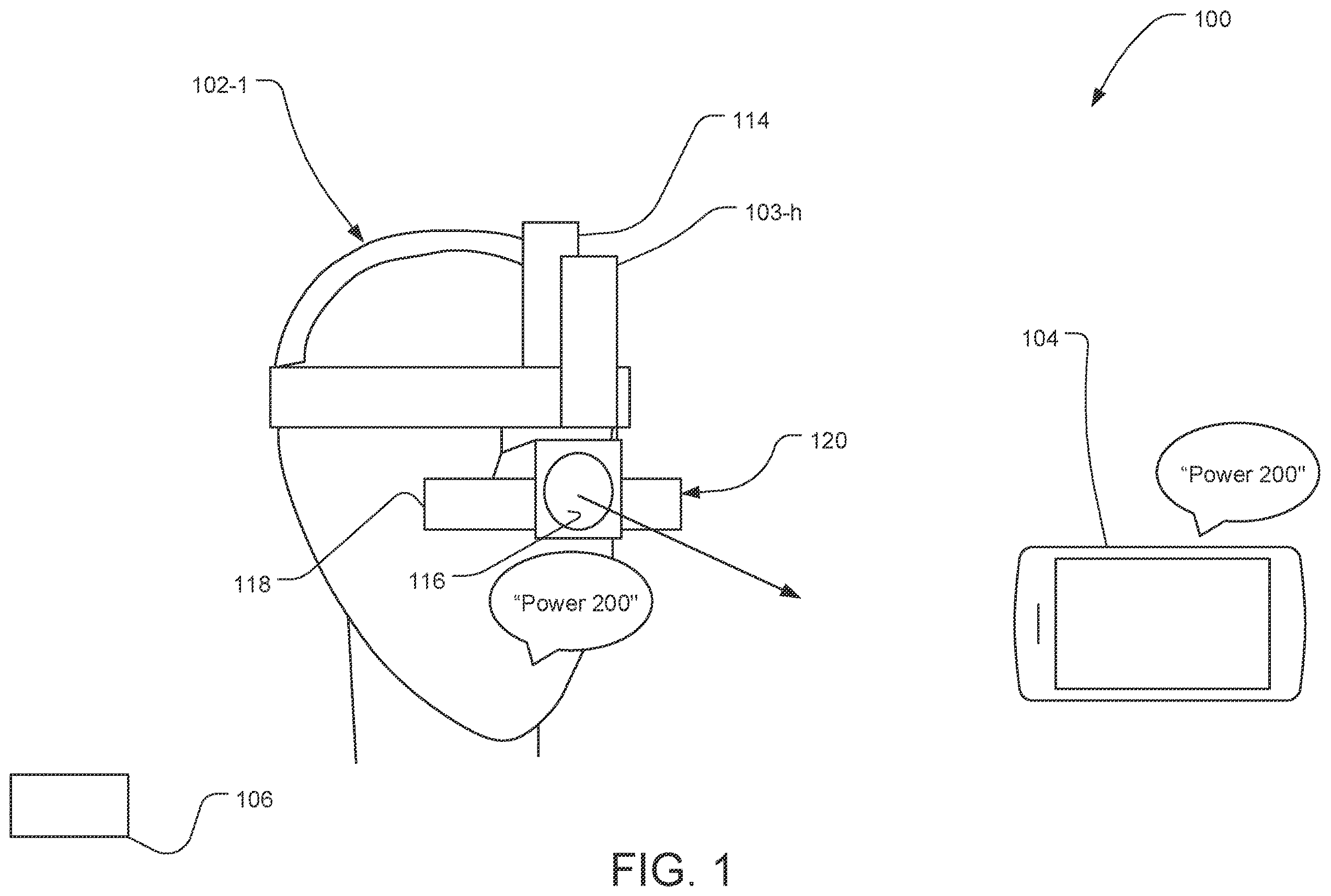 Patent US12376994 — Body mounted laser indirect ophthalmoscope (LIO) system — Figure 1