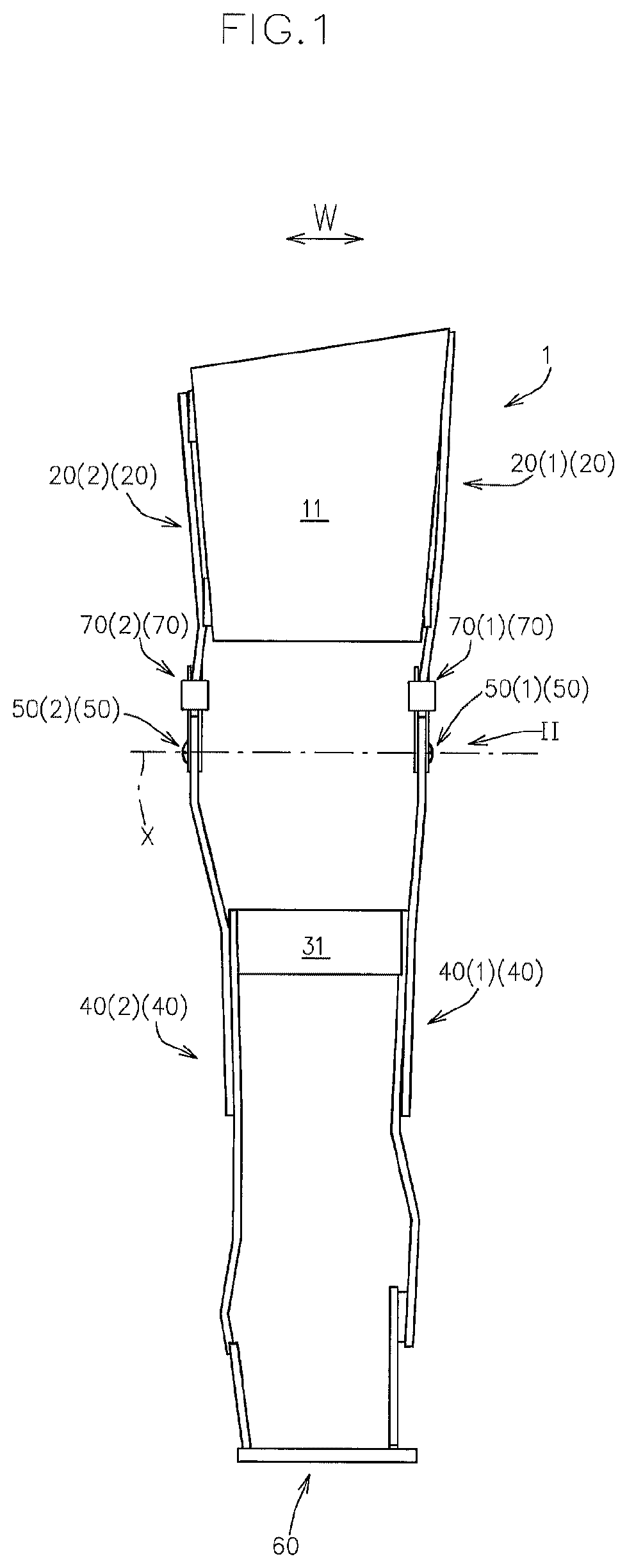 Patent US12377007 — Gait motion assisting apparatus — Figure 1