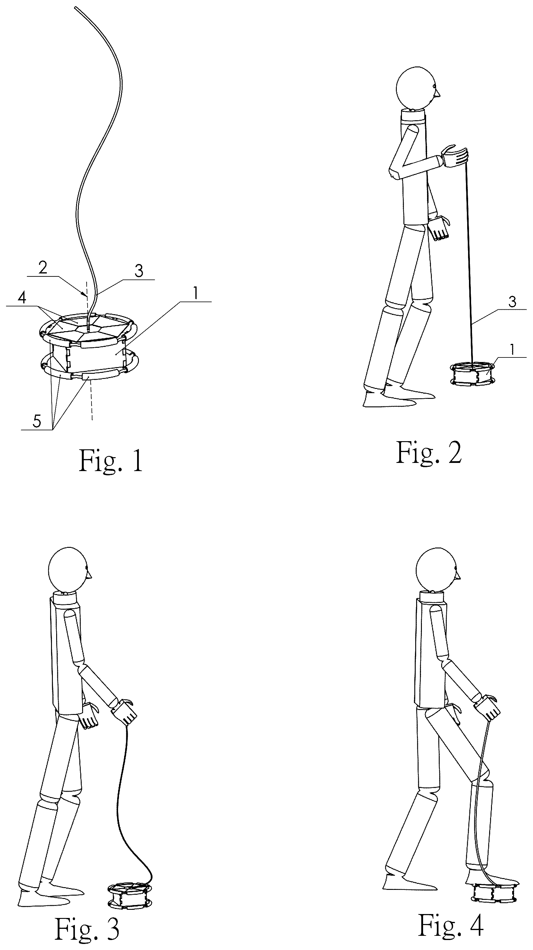 Patent US12377011 — Stair ascending and descending aid device with flexible tension elements — Figure 1
