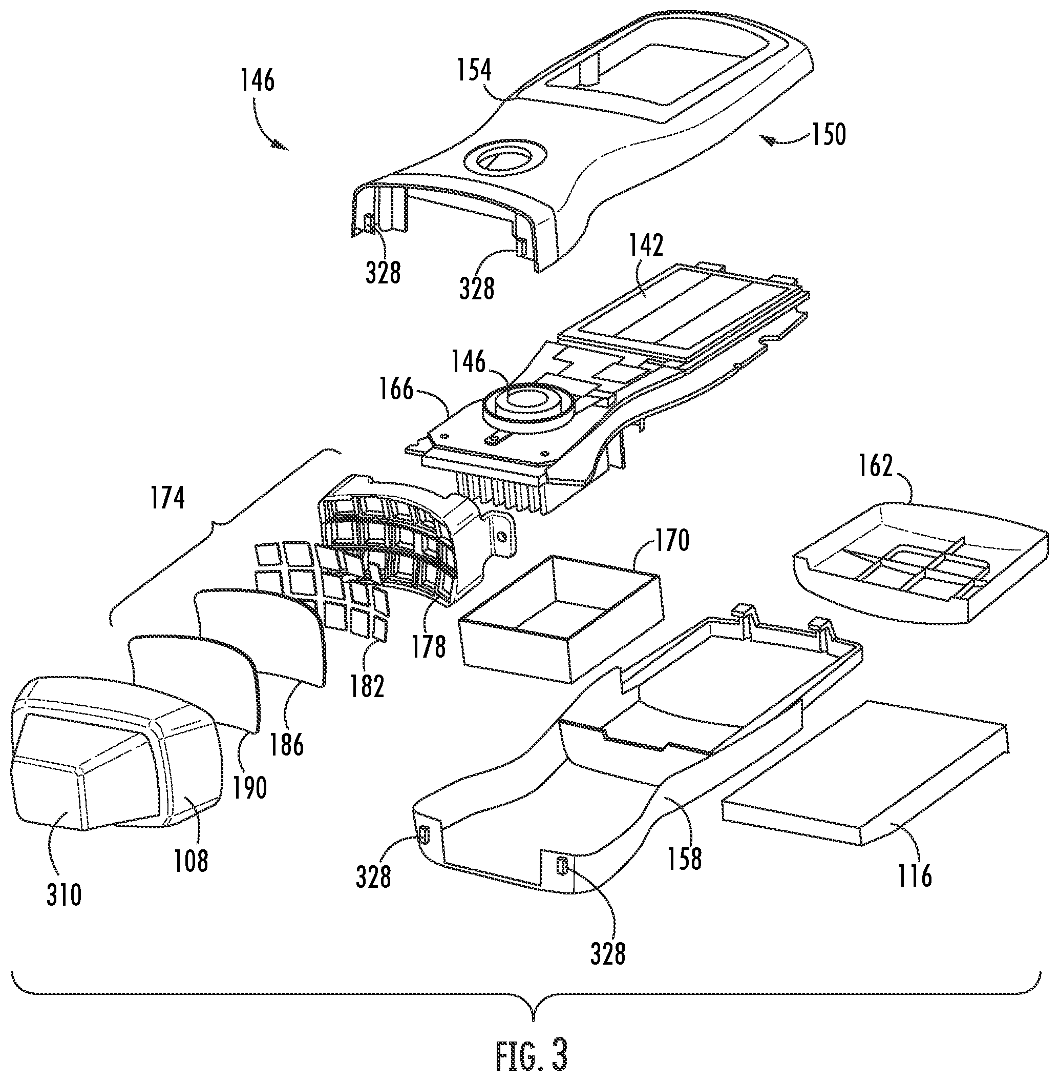 Patent US12377017 Figure 4 – Handheld focused extracorporeal shock wave therapy device, kit, and method