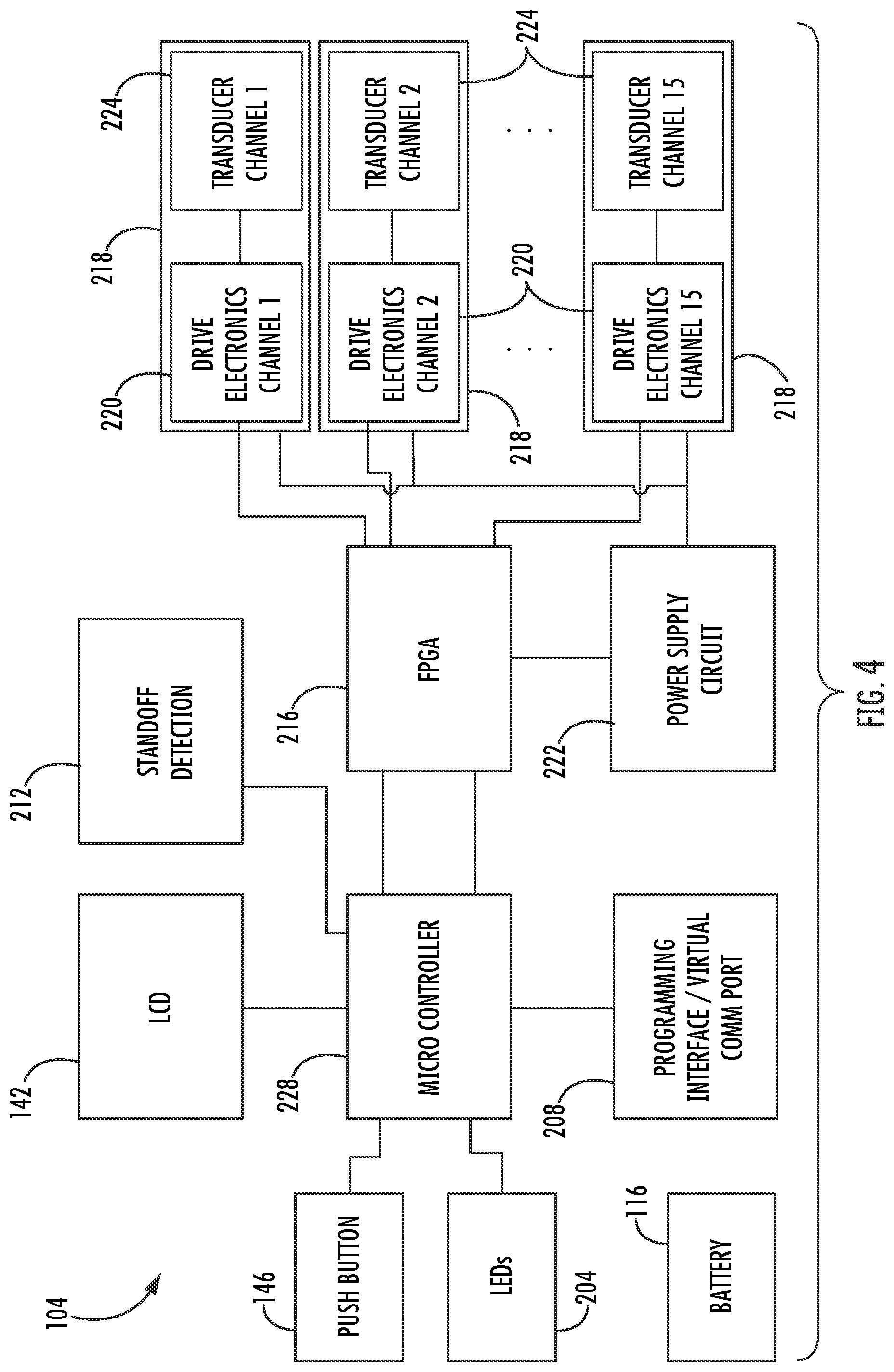 Patent US12377018 Figure 5 – Handheld focused extracorporeal shock wave therapy device, kit, and method