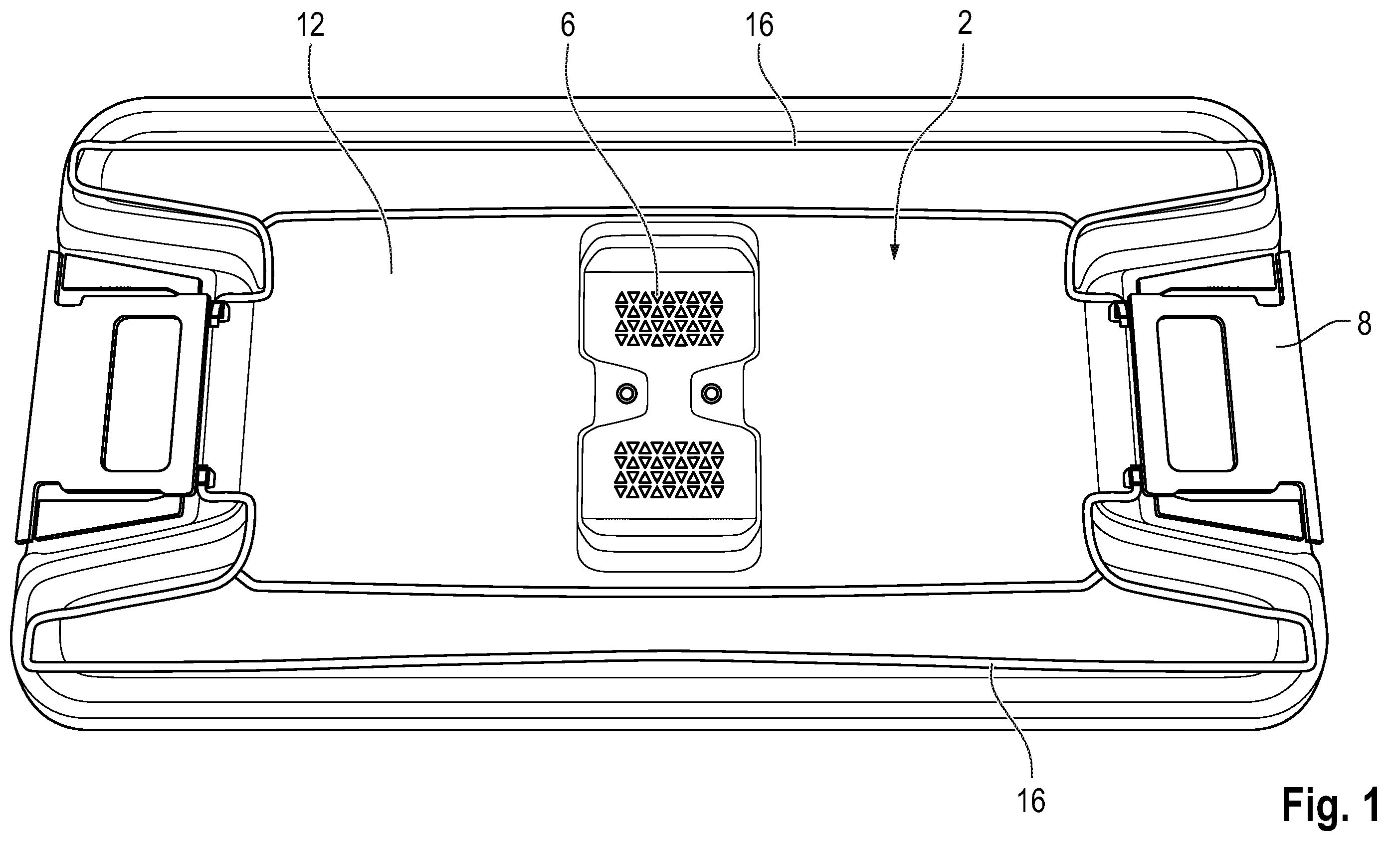 Patent US12377019 — Sterile container — Figure 1