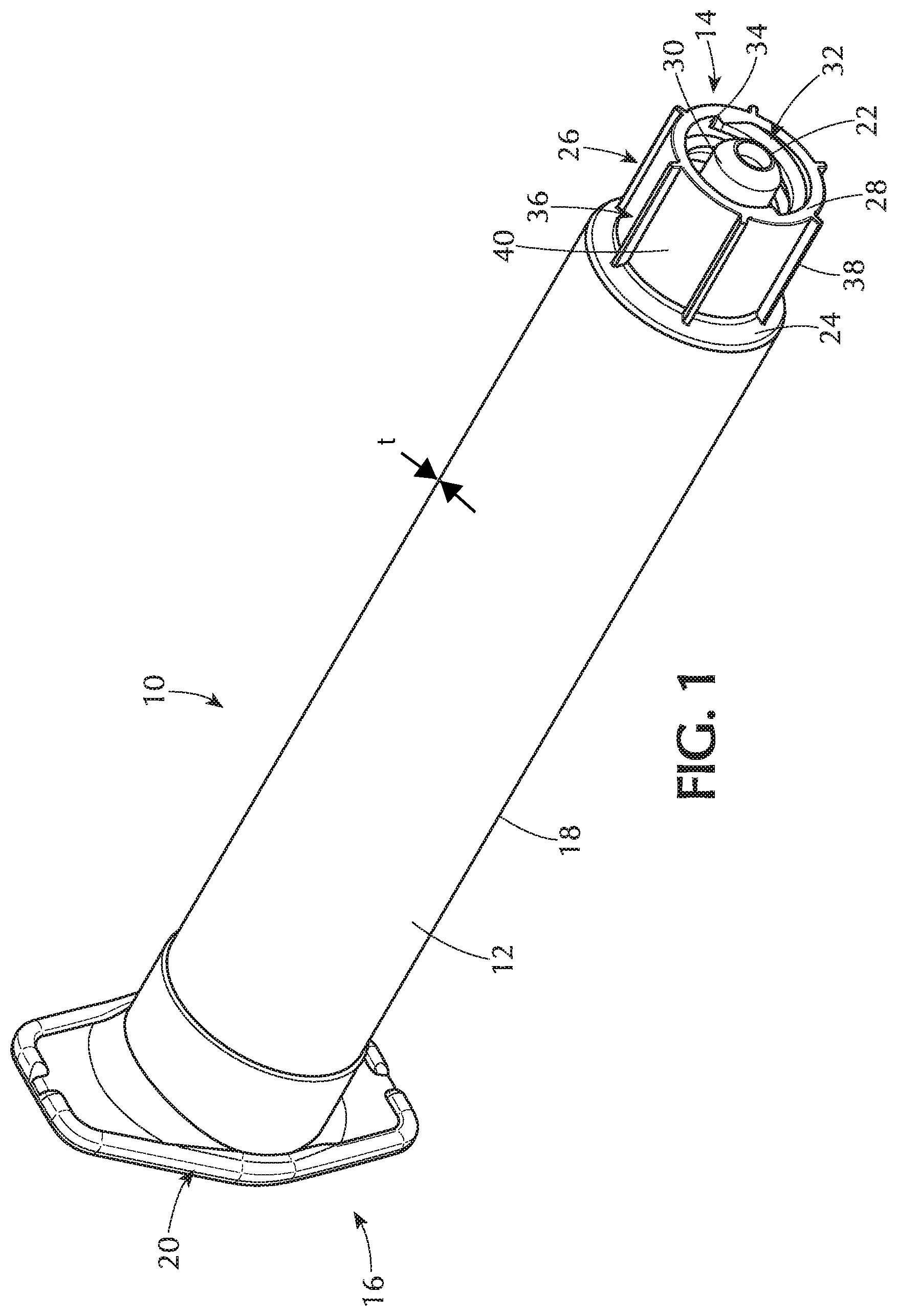 Patent US12377020 — Syringe with connector — Figure 1