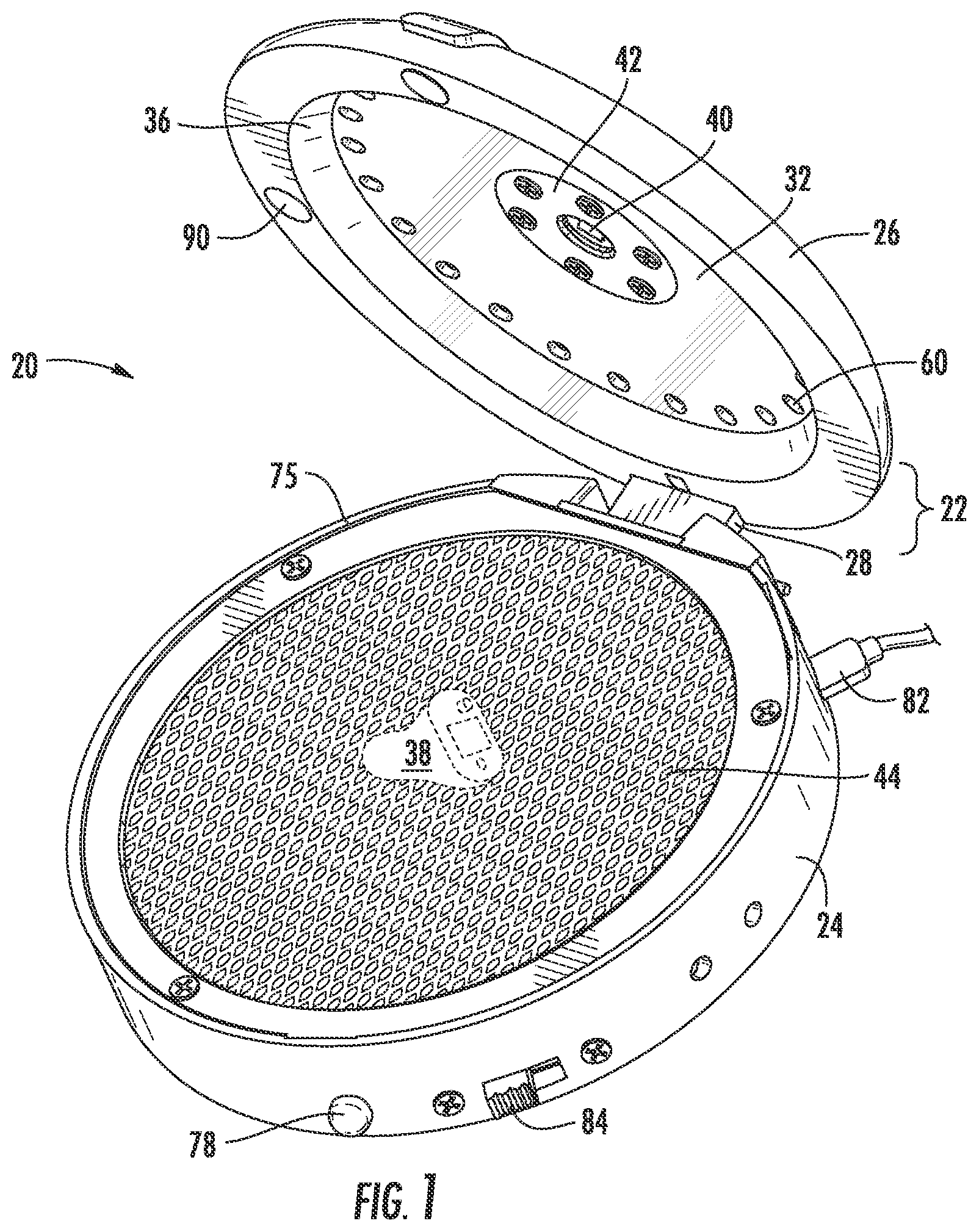 Patent US12377179 — UV disinfection device and method — Figure 1