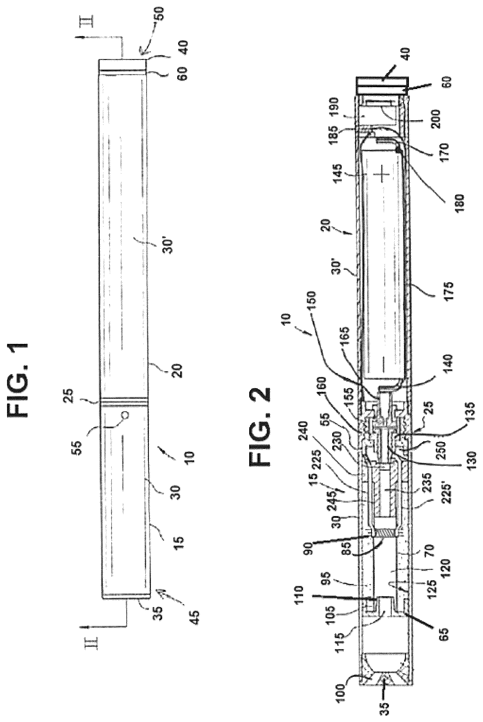 Patent US12377232 — Electronic vaping device with tubular heating element — Figure 1