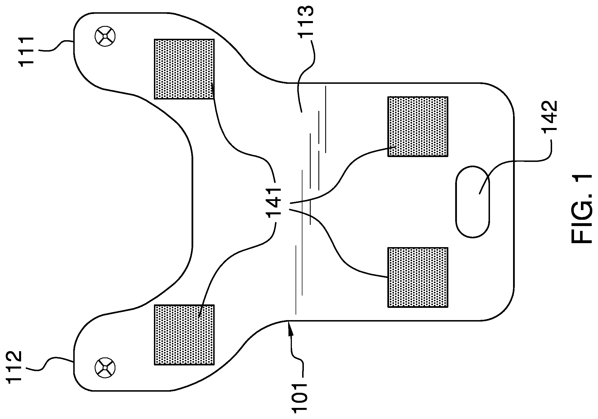 Patent US12377314 — Floor-mounted ankle rehab exercise device — Figure 1