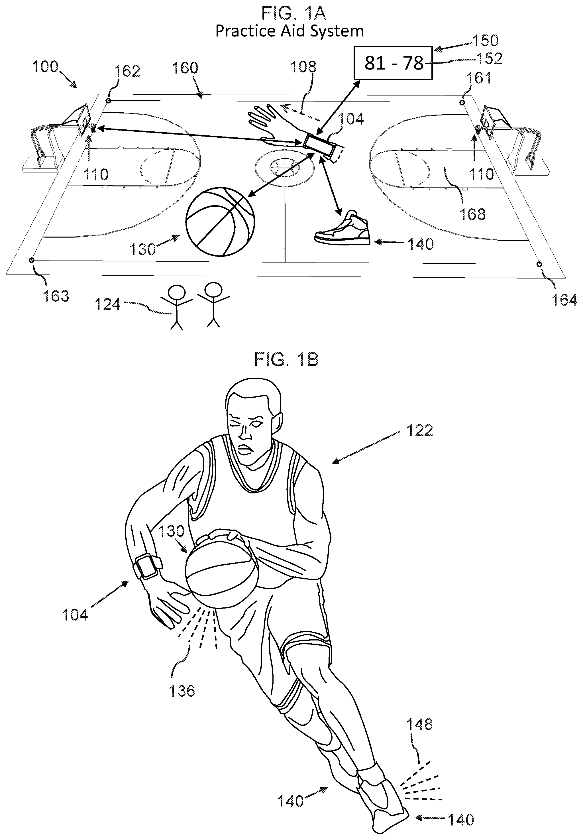 Patent US12377335 — Practice aid system — Figure 1