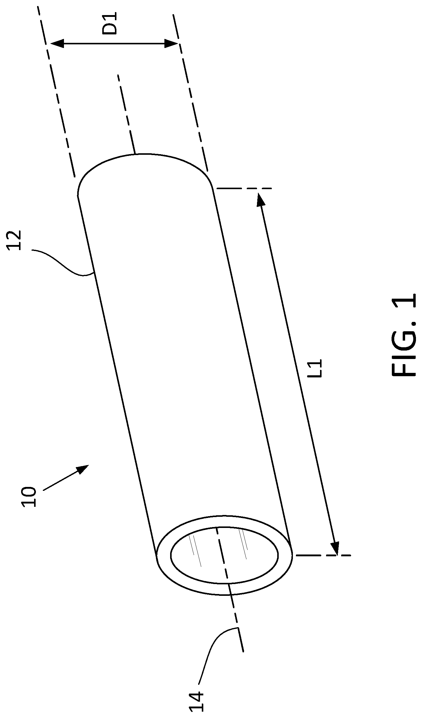 Patent US12377364 — Magnus effect cylindrical projectile and launcher — Figure 1