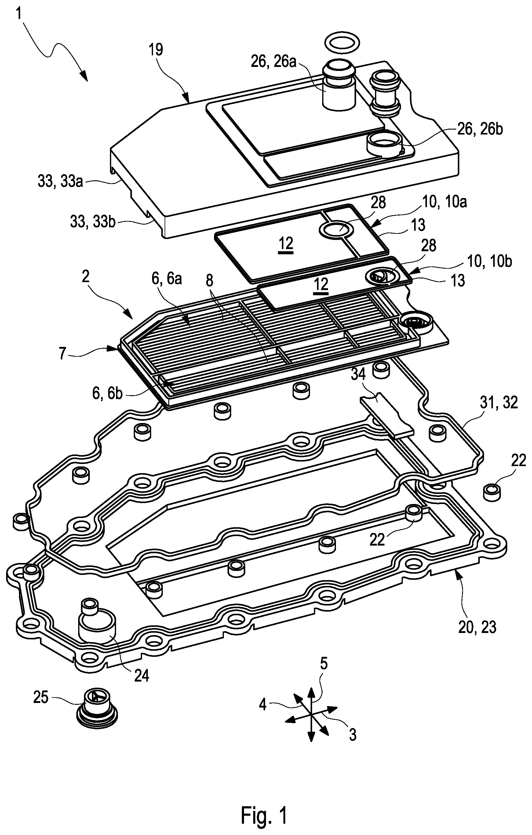 Patent US12377370 — Filter device for filtering a fluid — Figure 1