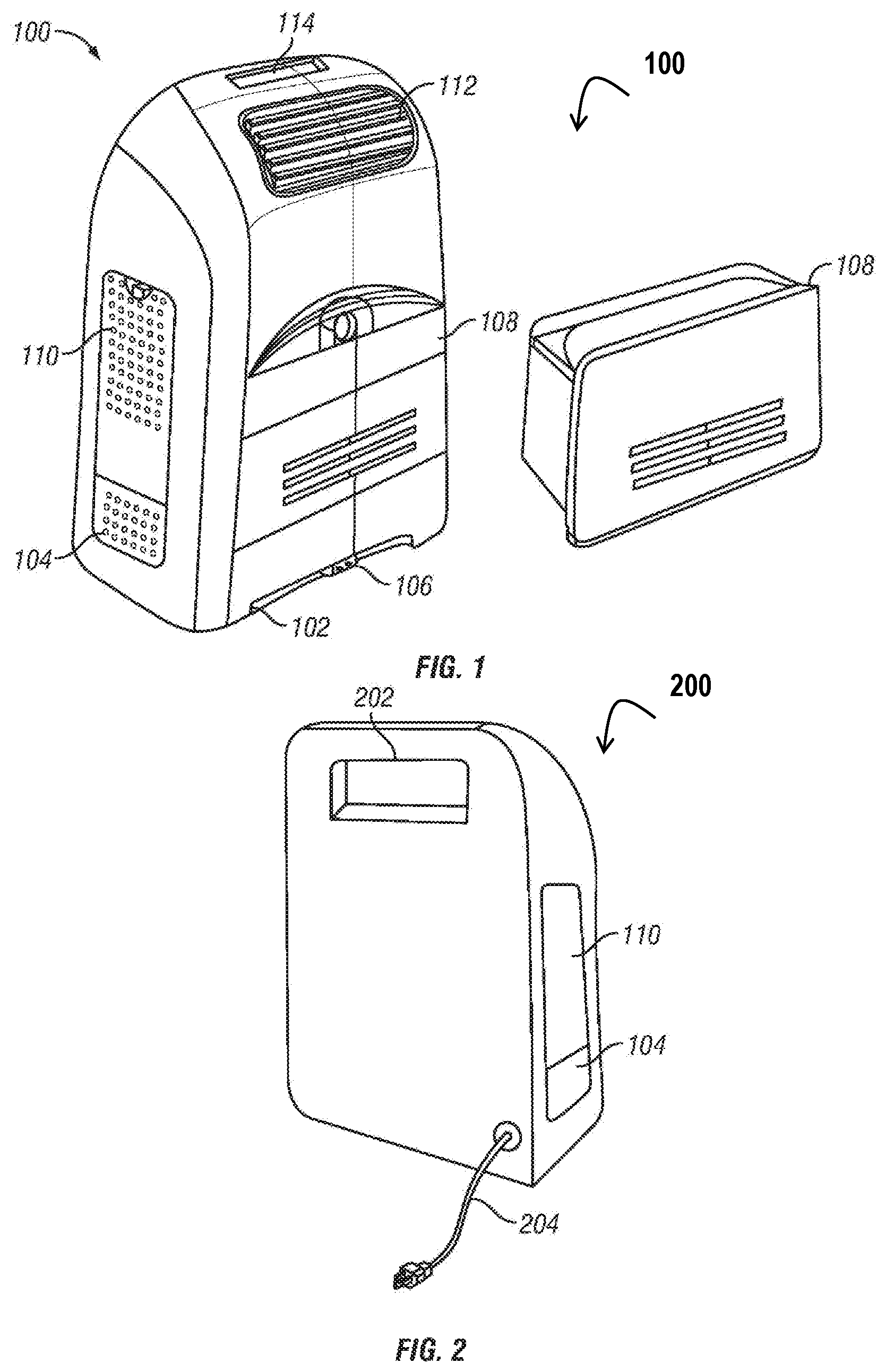 Patent US12377378 — Combination vacuum and air purifier system and method — Figure 1