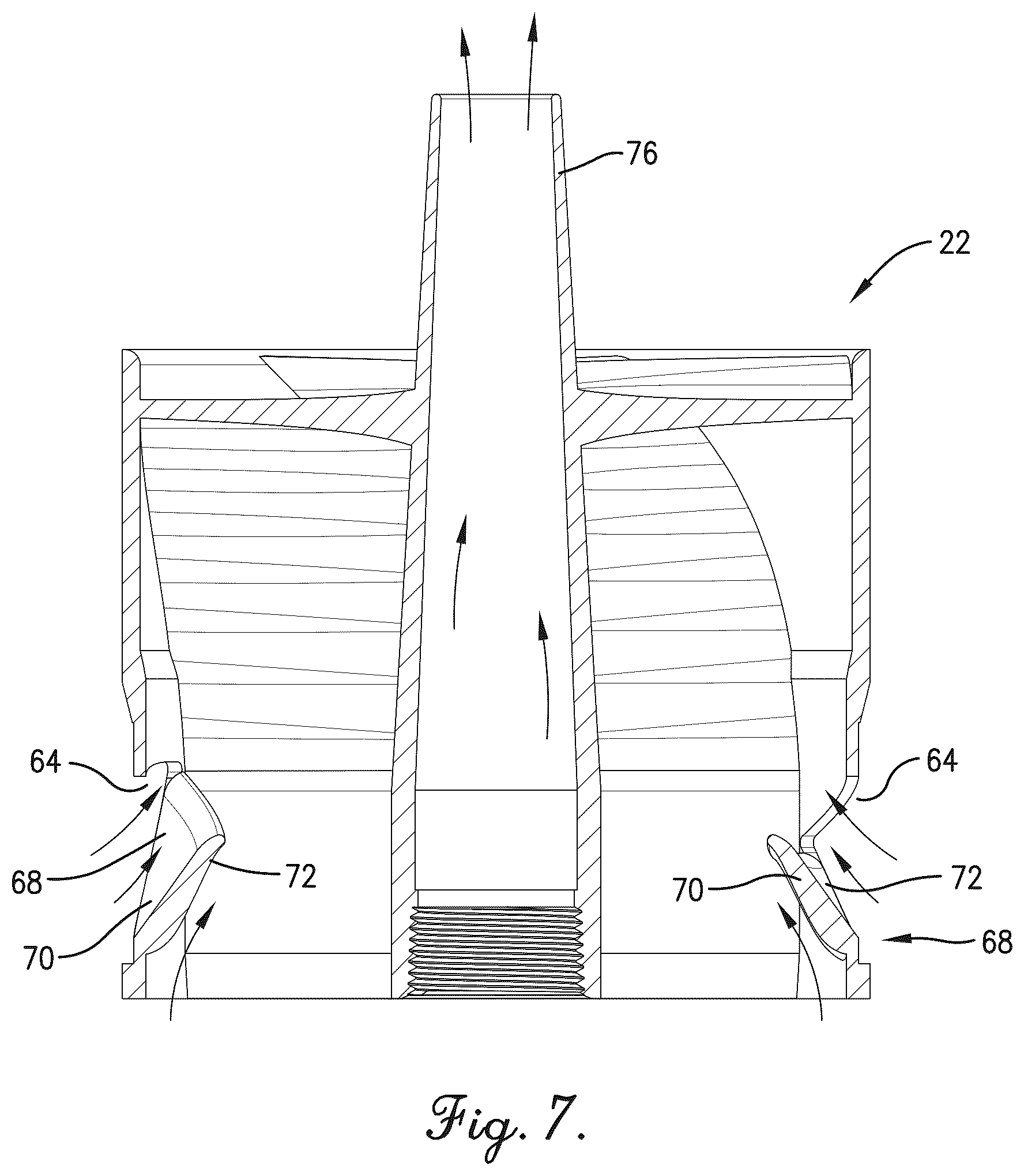 Patent US12377391 Figure 5 – Dilution nozzle assembly for hazardous gases