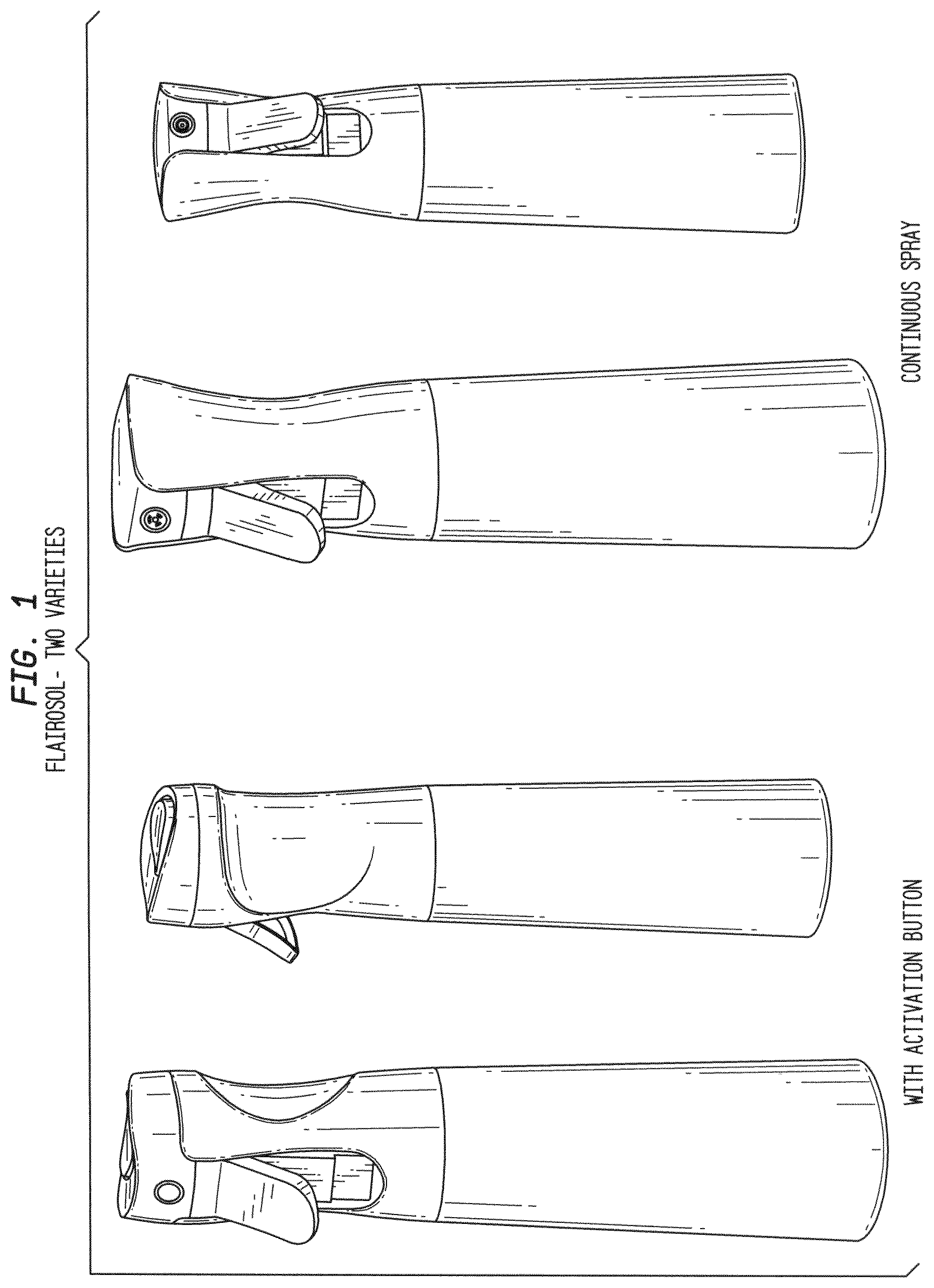 Patent US12377425 — Sprayer device with aerosol functionality—Flairosol — Figure 1